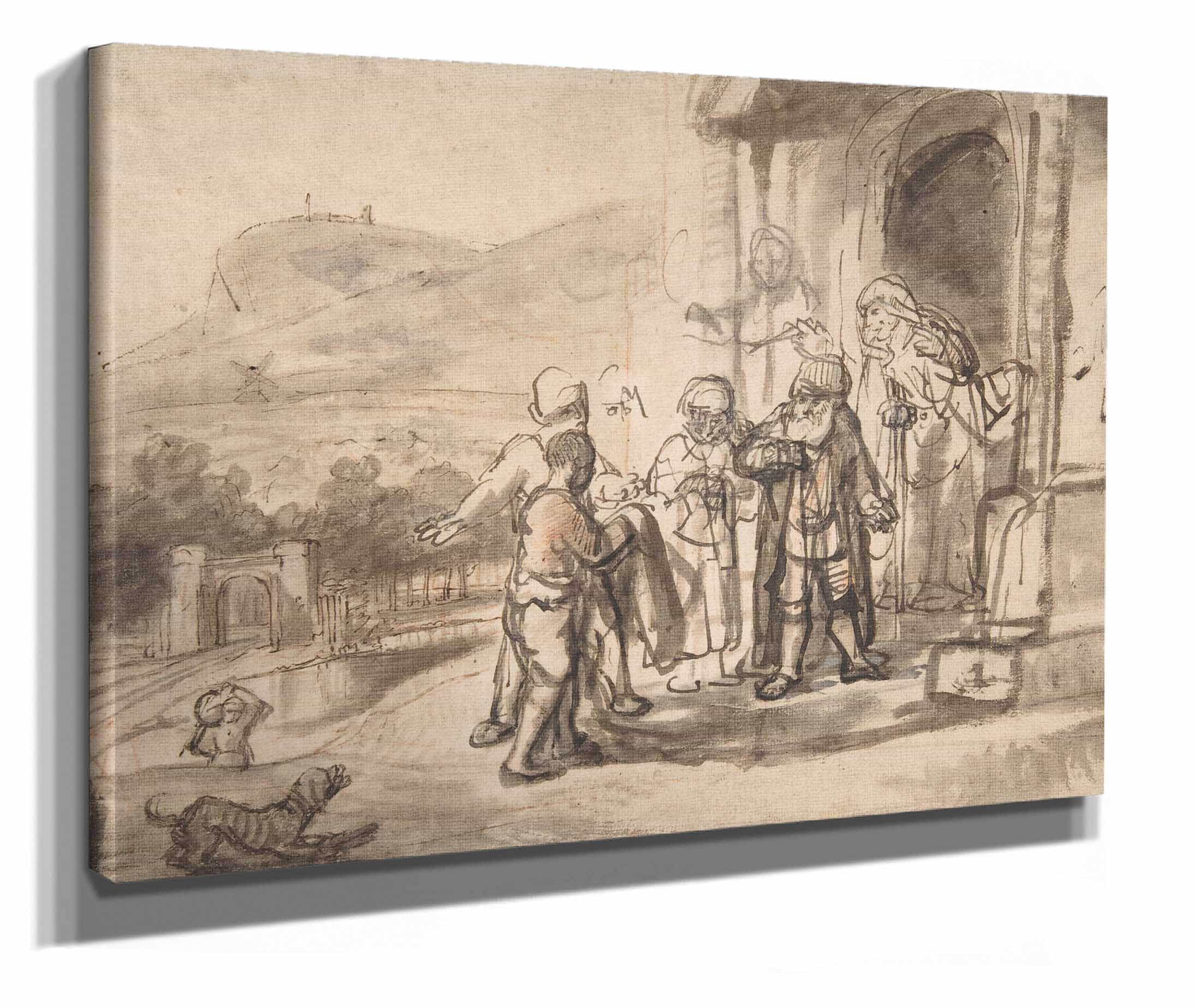 Jacob Receiving Josephs Blood Stained Cloak by Nicolaes Maes - Image 2