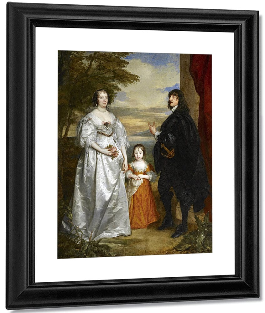 James Seventh Earl Of Derby His Lady And Child By Anthony Van Dyck - Image 3