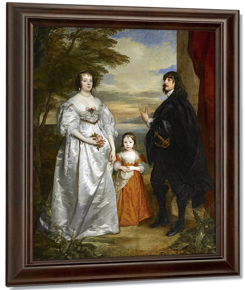 James Seventh Earl Of Derby His Lady And Child By Anthony Van Dyck - Image 5