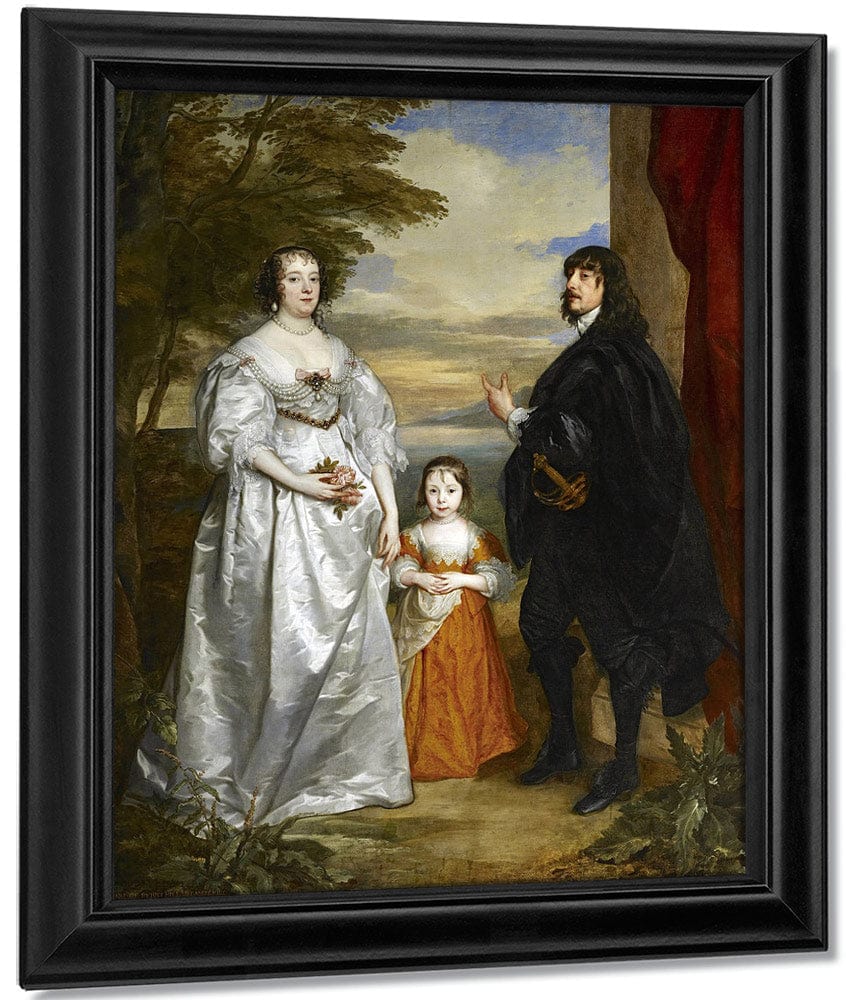 James Seventh Earl Of Derby His Lady And Child By Anthony Van Dyck - Image 7