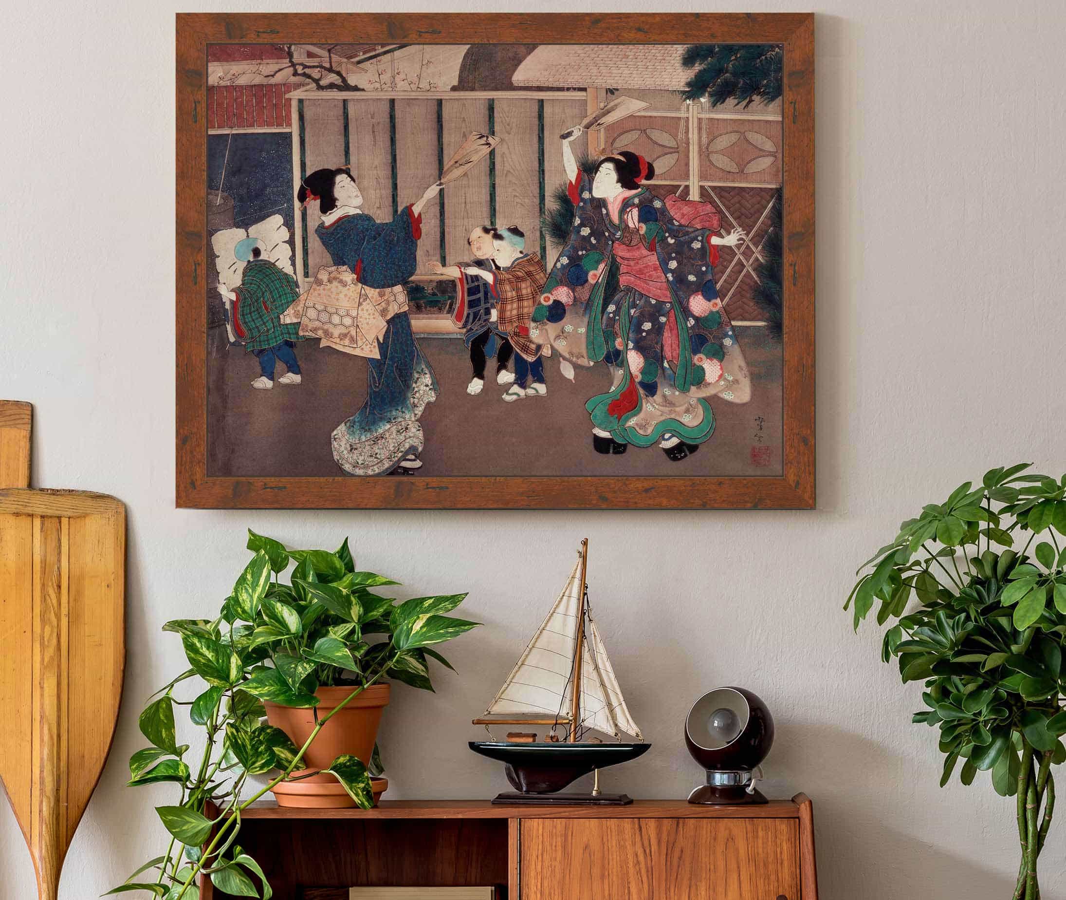 January Celebrating The New Year S by Tsukioka Yoshitoshi - Image 3