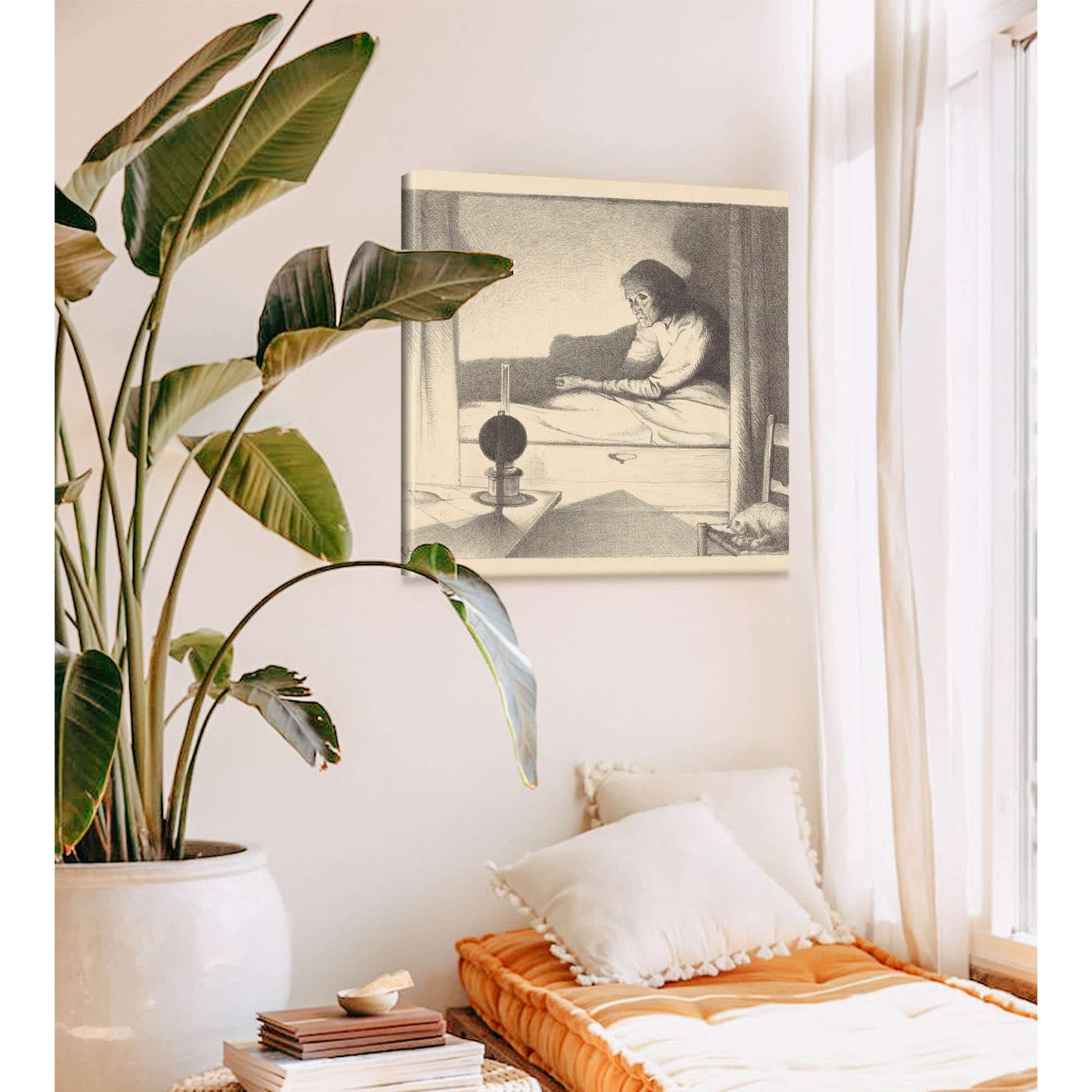 Japke Faber In Een Bedstede by Richard Nicolaus Roland Holst - Image 2