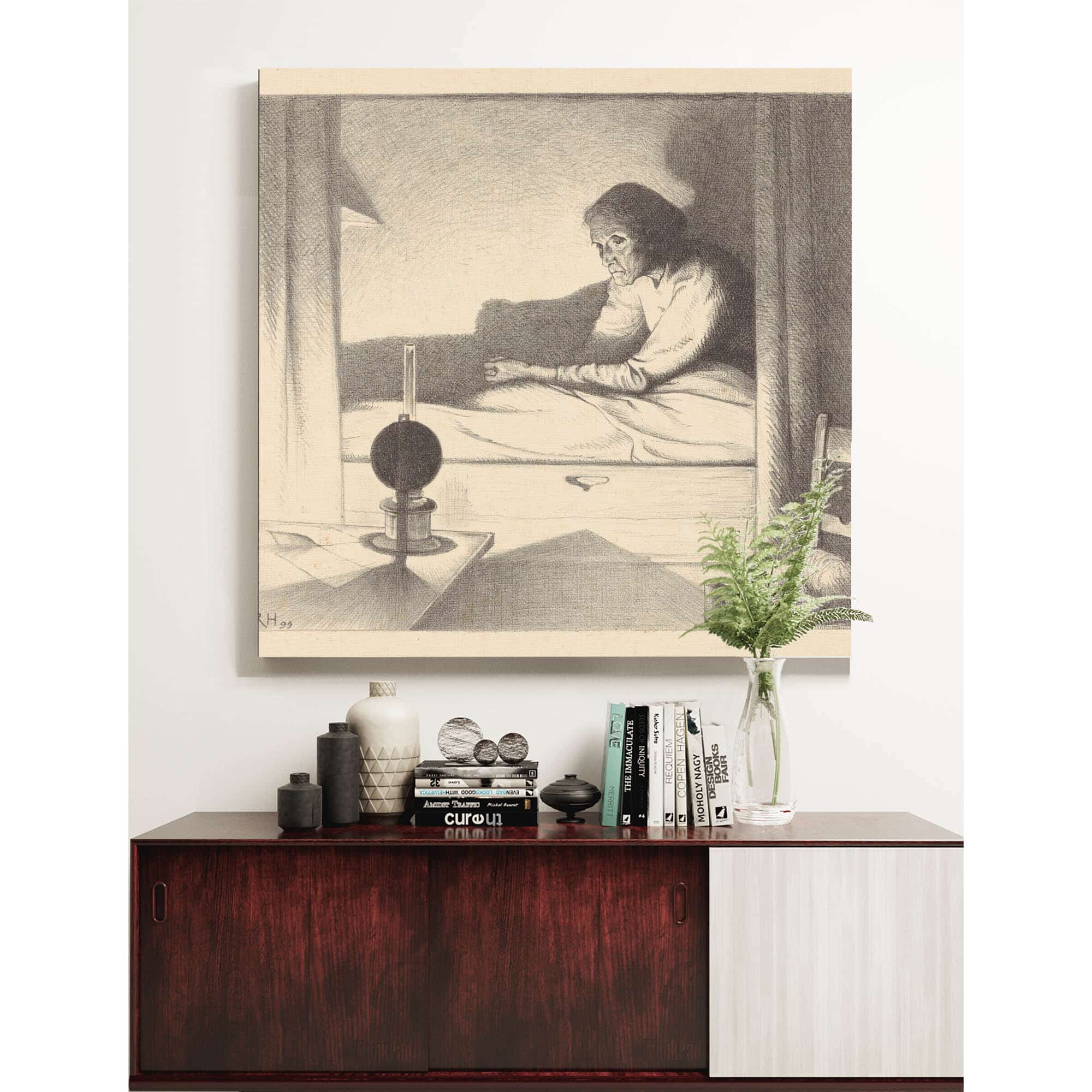 Japke Faber In Een Bedstede by Richard Nicolaus Roland Holst - Image 4