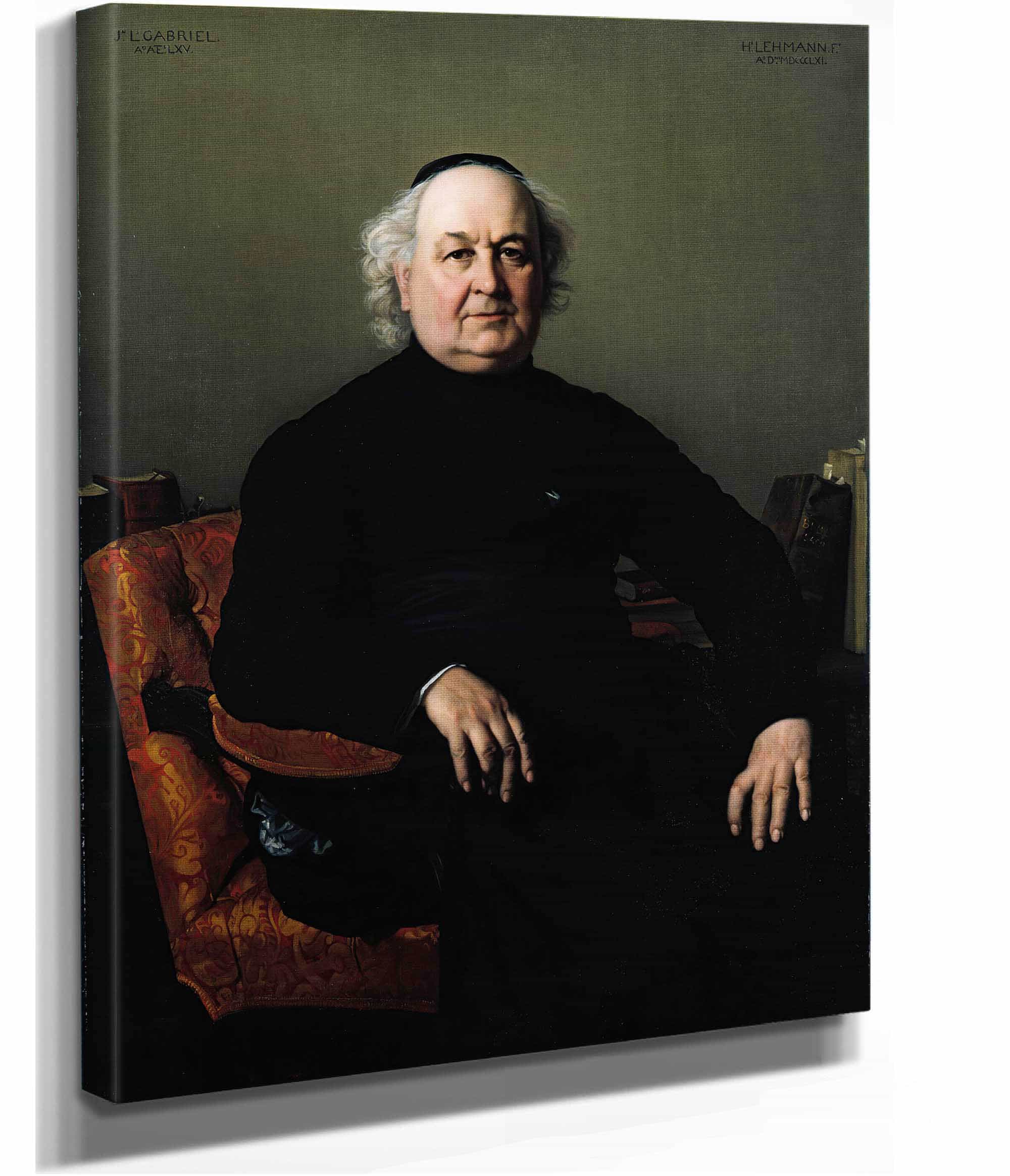 Jean Louis Gabriel Rector Of Saint Merri by Henri Lehmann - Image 2