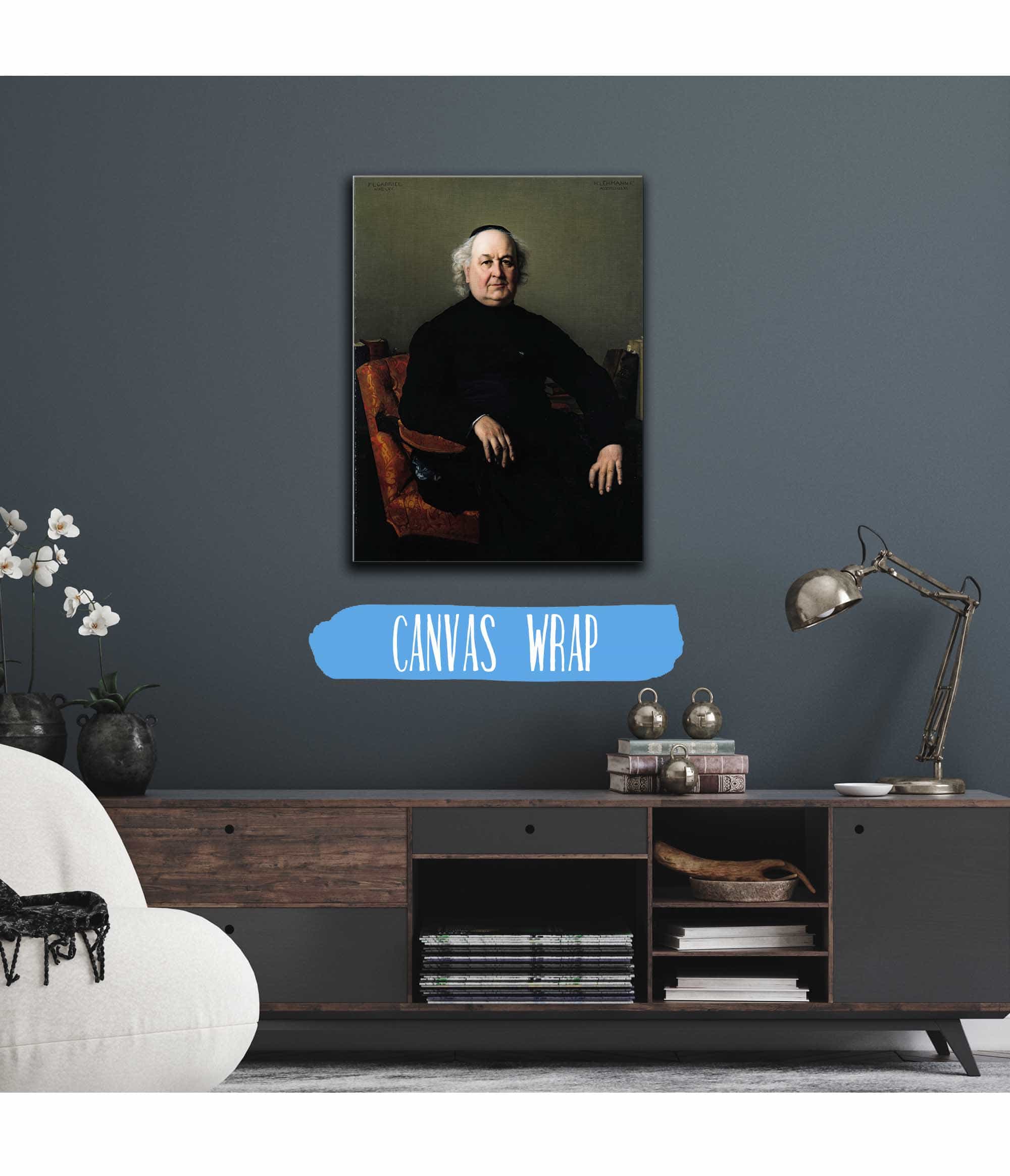 Jean Louis Gabriel Rector Of Saint Merri by Henri Lehmann - Image 3