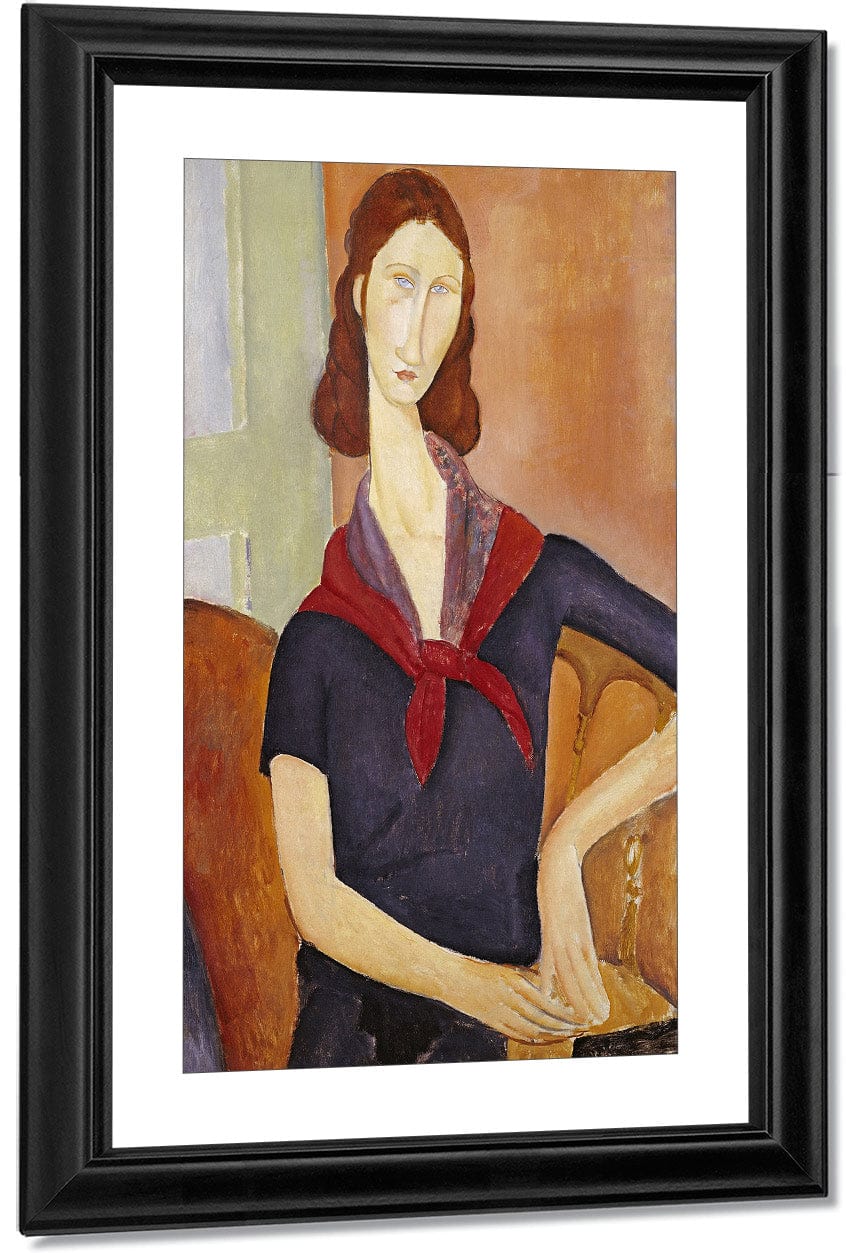 Jeanne Hebuterne (With A Scarf) By Amedeo Modigliani - Image 2