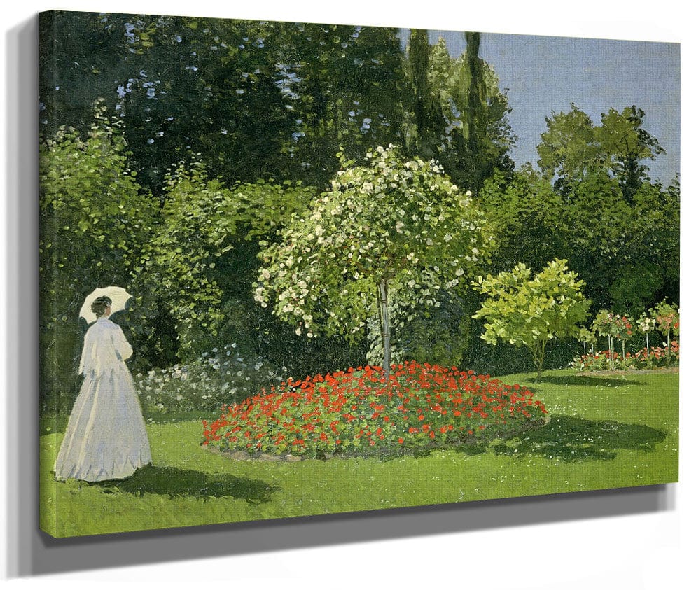 Jeanne Marie Lecadre In The Garden 1 By Claude Monet