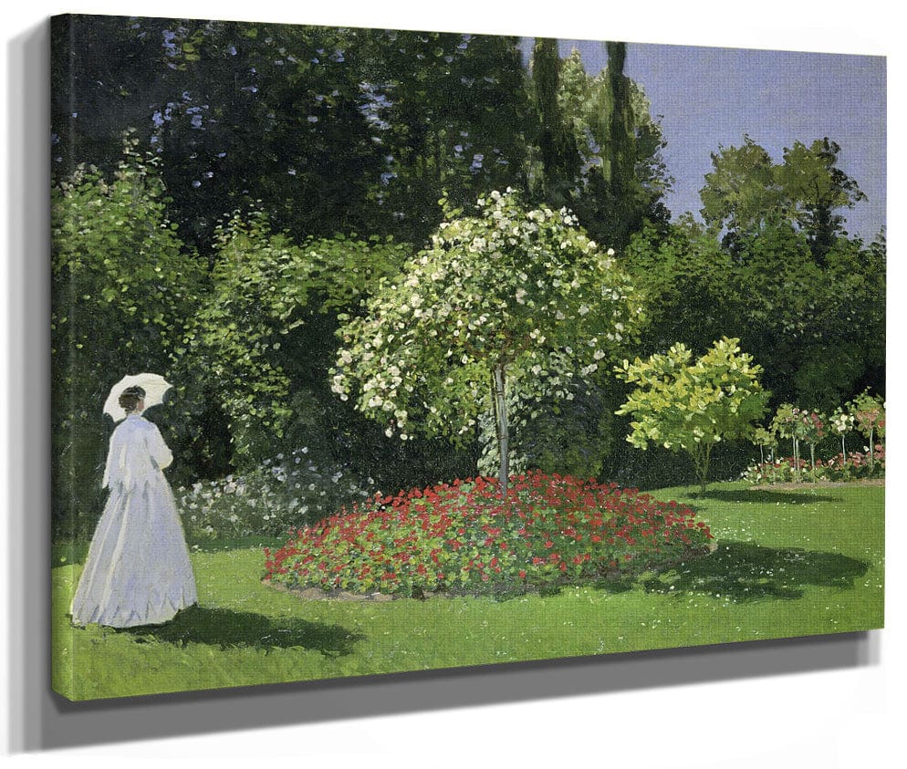 Jeanne Marie Lecadre In The Garden By Claude Monet