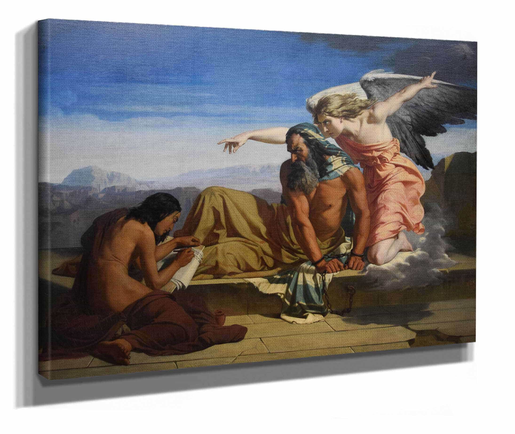 Jeremie Prohete Dictant Ses Propheties by Henri Lehmann - Image 2