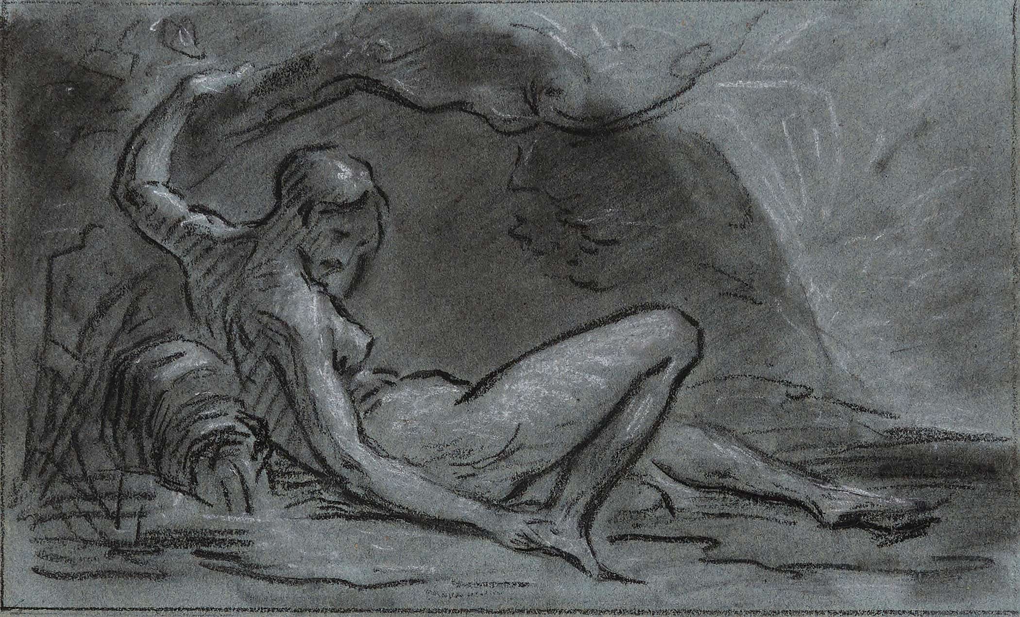 Jeune Femme Nue Allongee by Pierre Paul Prudhon - Image 2