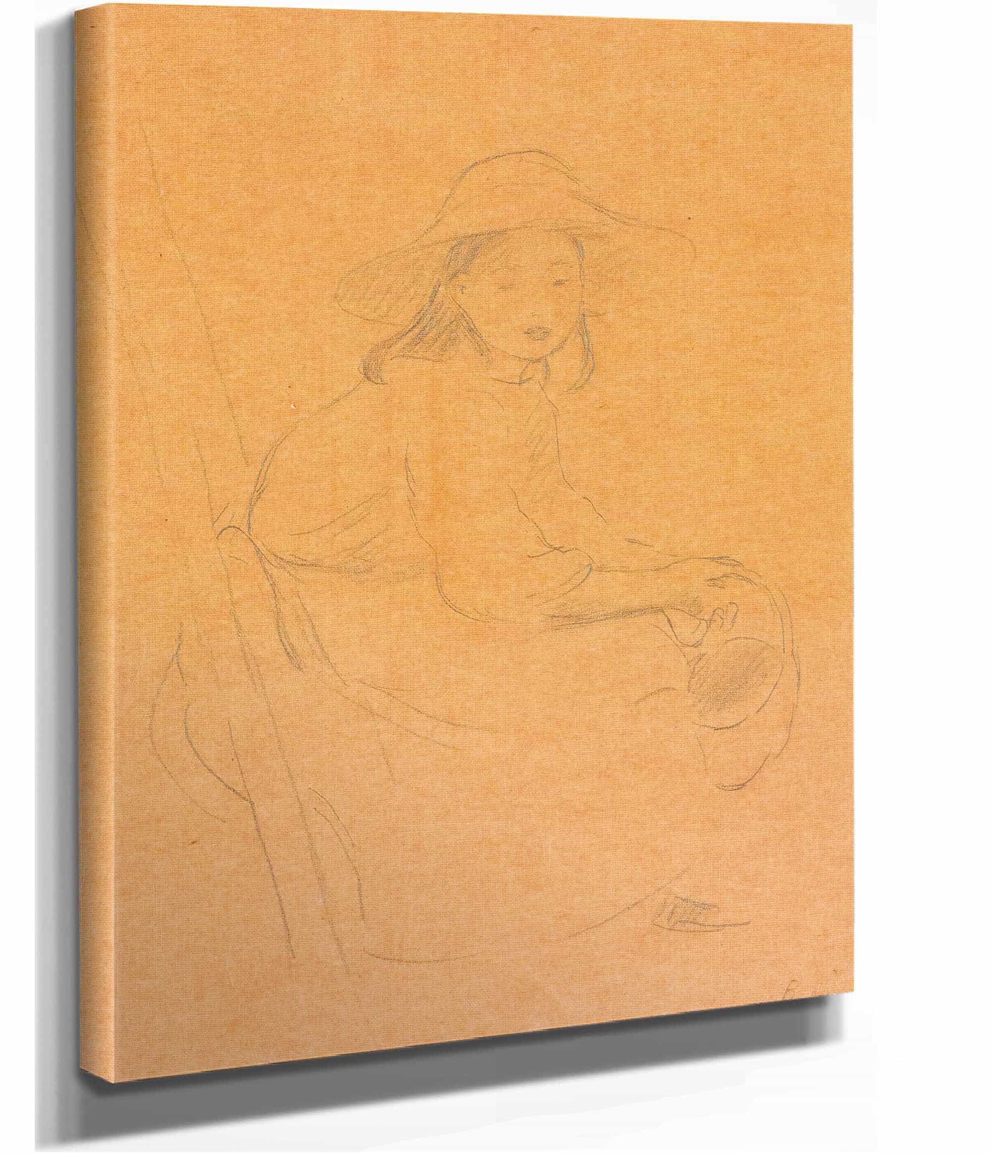 Jeune Fille Assis Sur Une Echelle by Berthe Morisot - Image 2