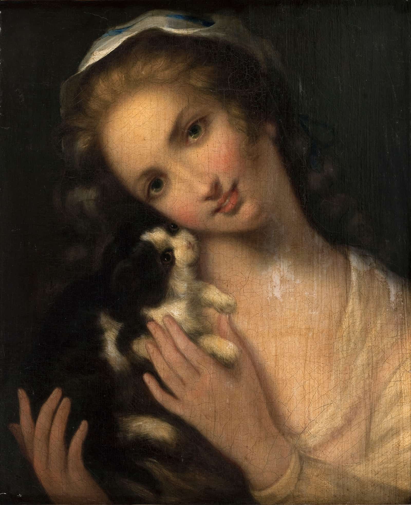 Jeune Fille Au Chat by Jean Baptiste Greuze - Image 2