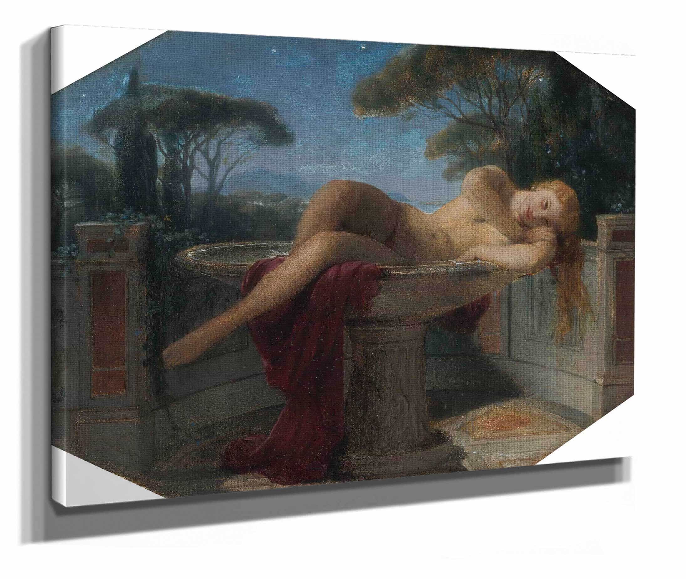 Jeune Fille Dans Une Vasque by Paul Delaroche - Image 2