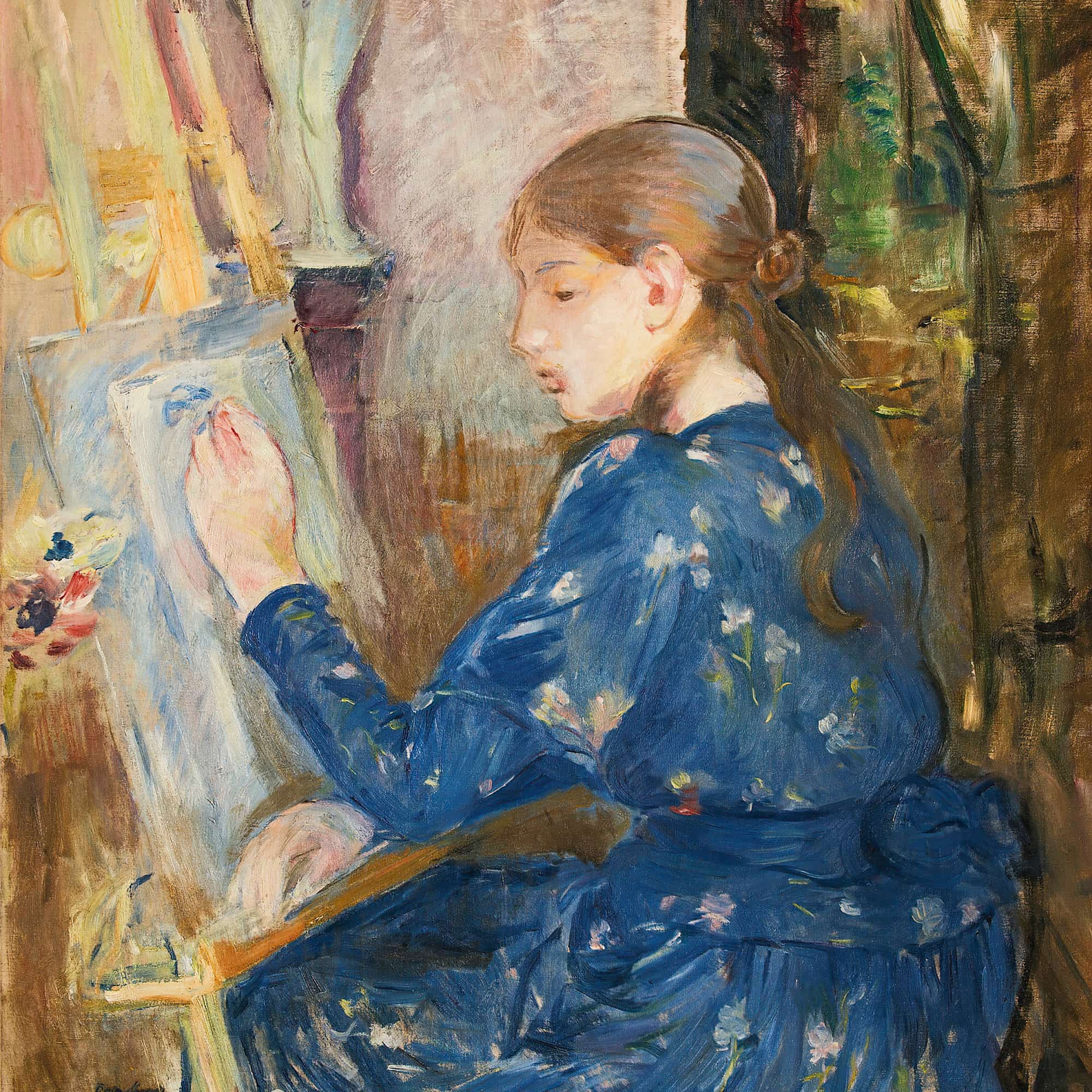 Jeune Fille Ecrivant by Berthe Morisot - Image 4