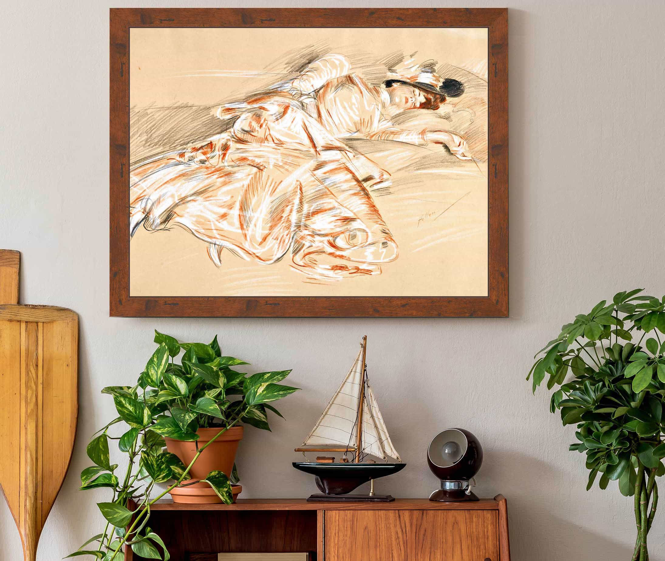 Jeune Fille Endormie by Paul Cesar Helleu - Image 3