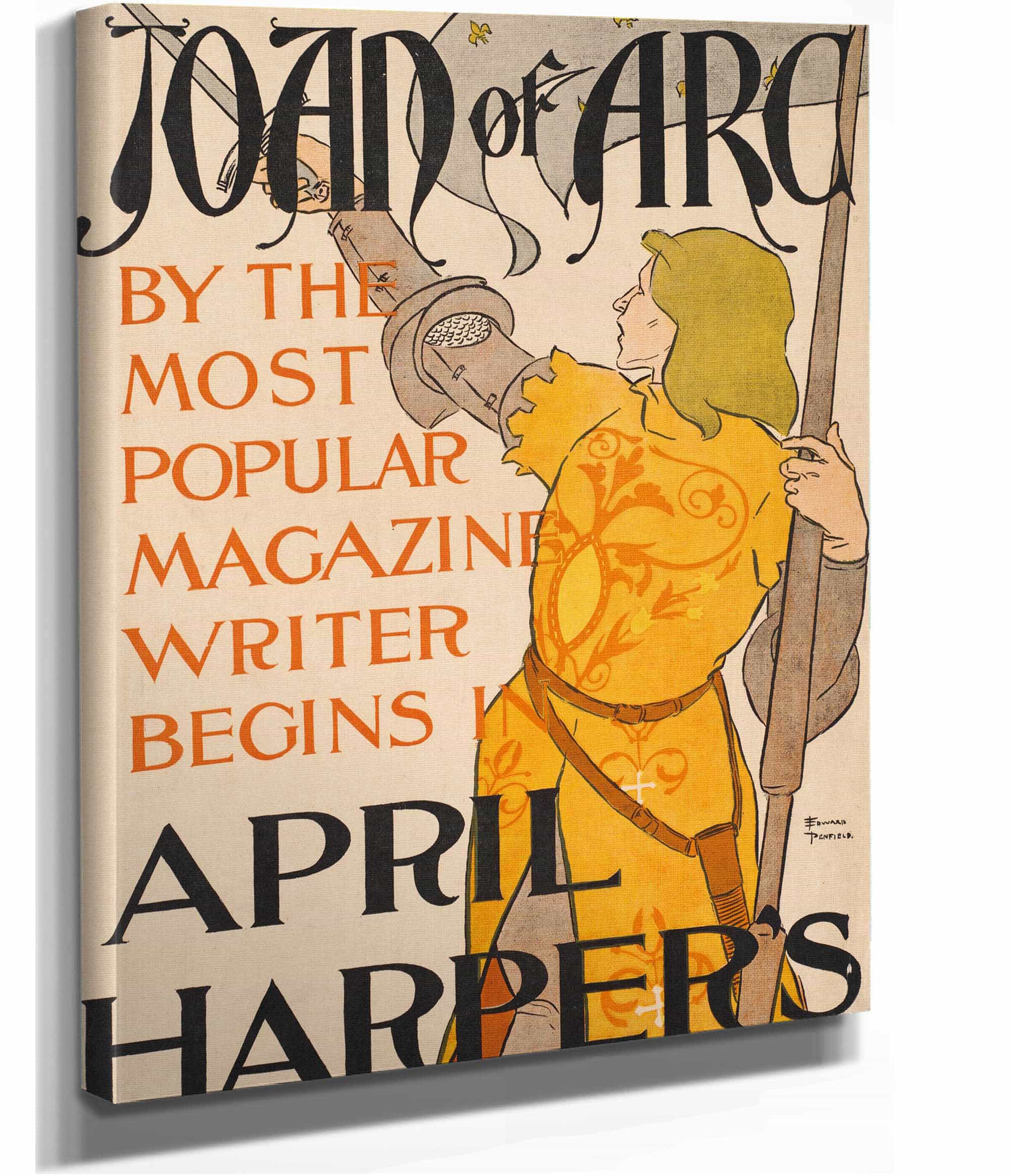 Joan Of Arc April Harpers by Edward Penfield - Image 2