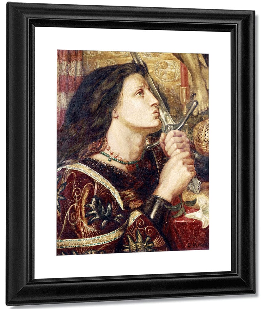 Joan Of Arc Kissing The Sword Of Deliverance By Dante Gabriel Rossetti - Image 3