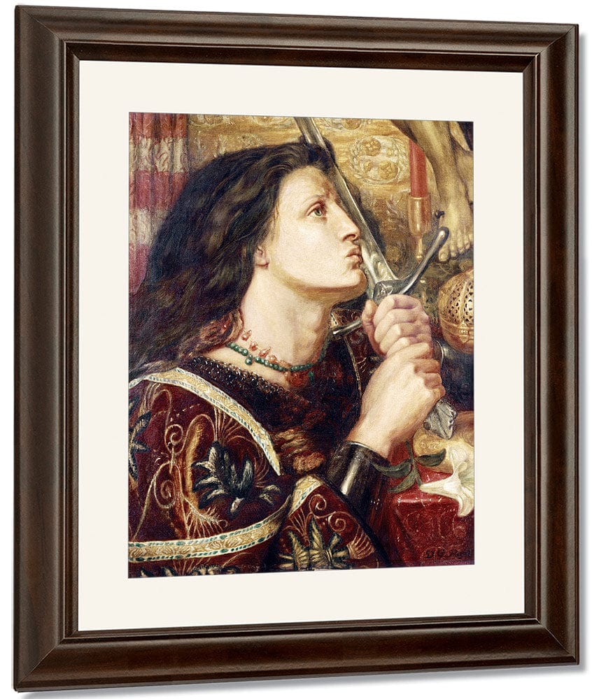 Joan Of Arc Kissing The Sword Of Deliverance By Dante Gabriel Rossetti - Image 4