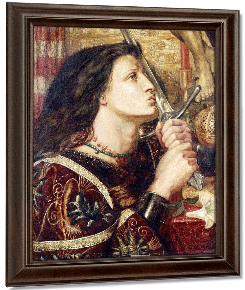 Joan Of Arc Kissing The Sword Of Deliverance By Dante Gabriel Rossetti - Image 5