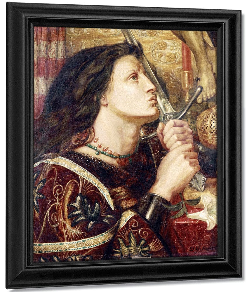 Joan Of Arc Kissing The Sword Of Deliverance By Dante Gabriel Rossetti - Image 7