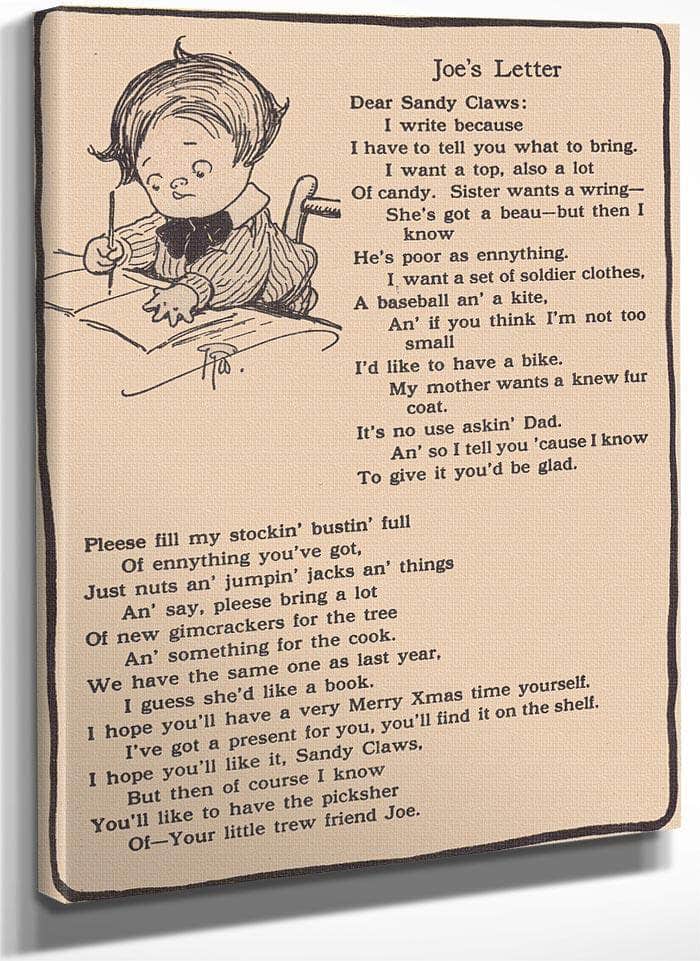 Joes Letter Illustrated By Grace G Drayton