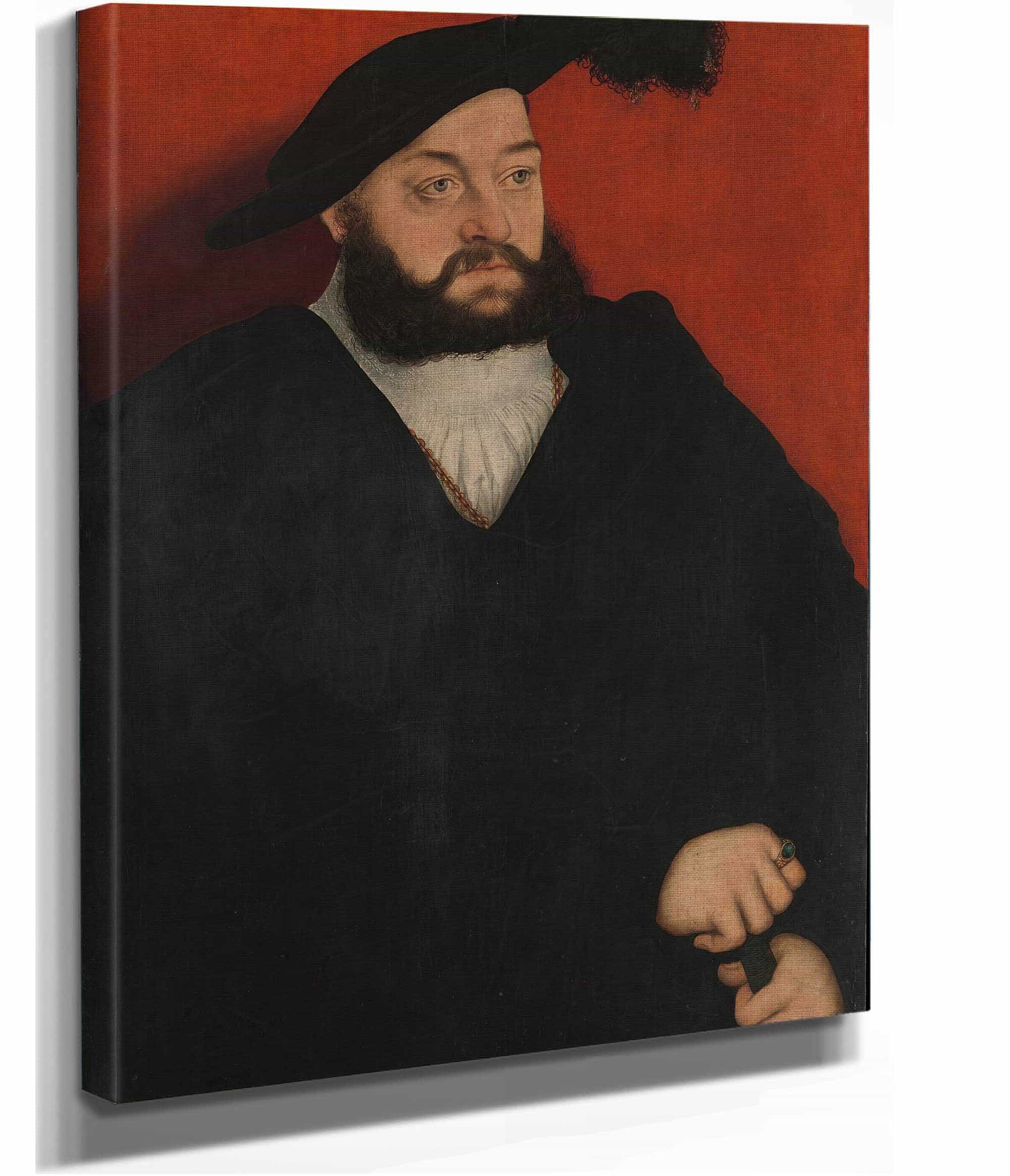 Johann   Duke Of Saxony   by Lucas Cranach The Elder - Image 2