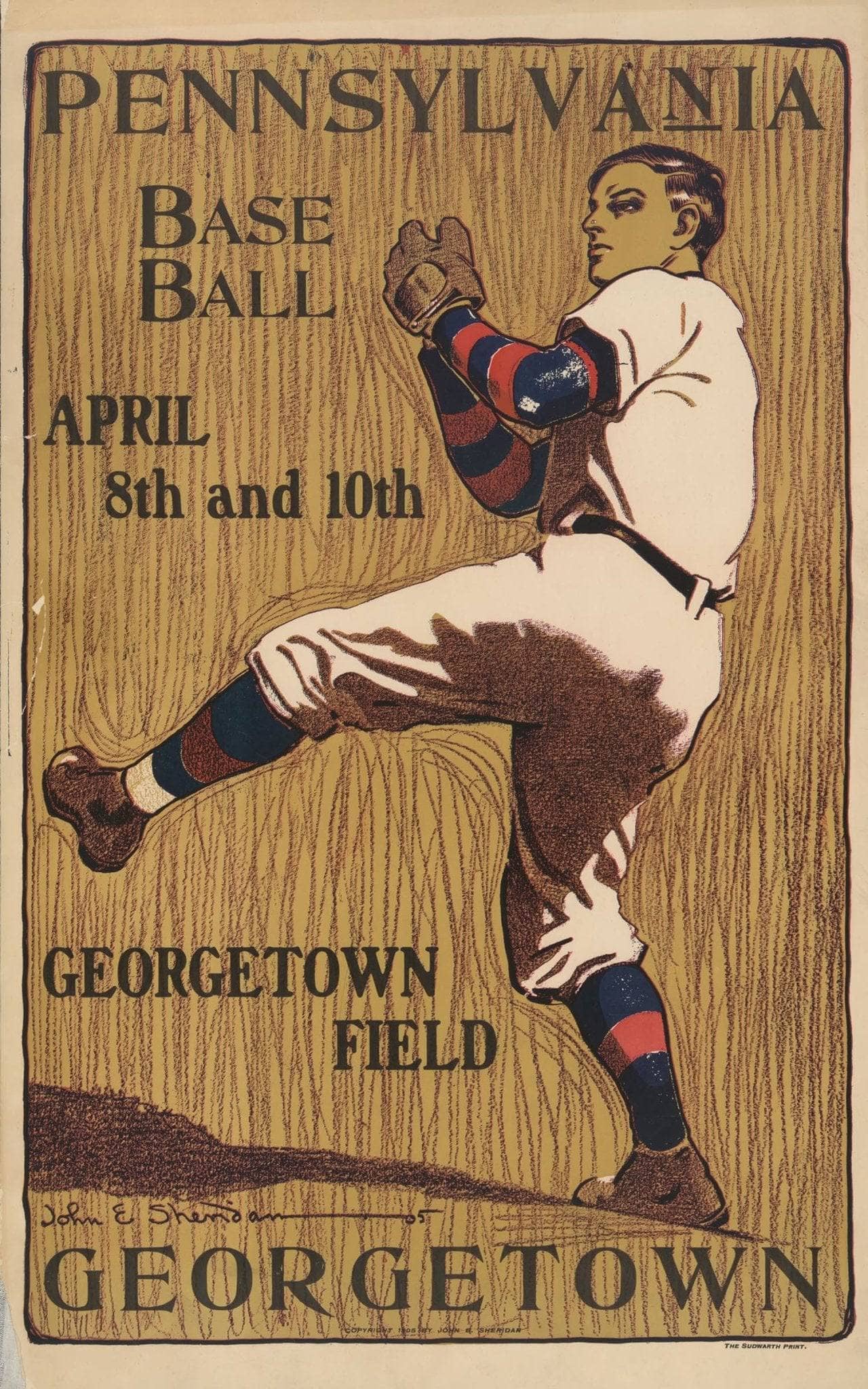 John E Sheridan Pennsylvania Georgetown Baseball - Image 4