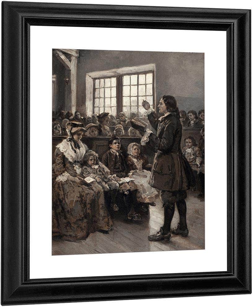 John Wesley Teaching His Sunday School 1897 By Alice Barber Stephens - Image 3