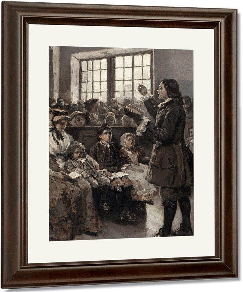 John Wesley Teaching His Sunday School 1897 By Alice Barber Stephens - Image 4