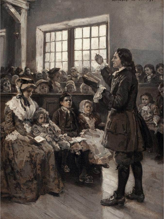 John Wesley Teaching His Sunday School 1897 By Alice Barber Stephens - Image 6