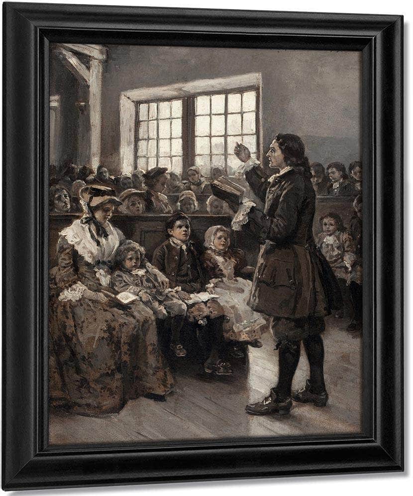 John Wesley Teaching His Sunday School 1897 By Alice Barber Stephens - Image 7