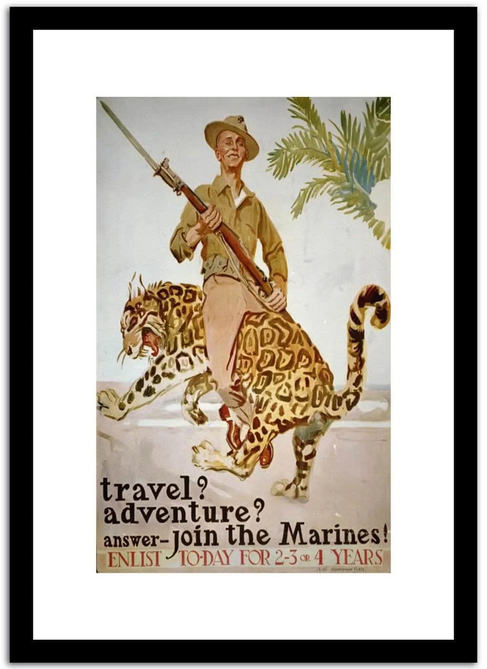 Join The Marines Vintage Poster