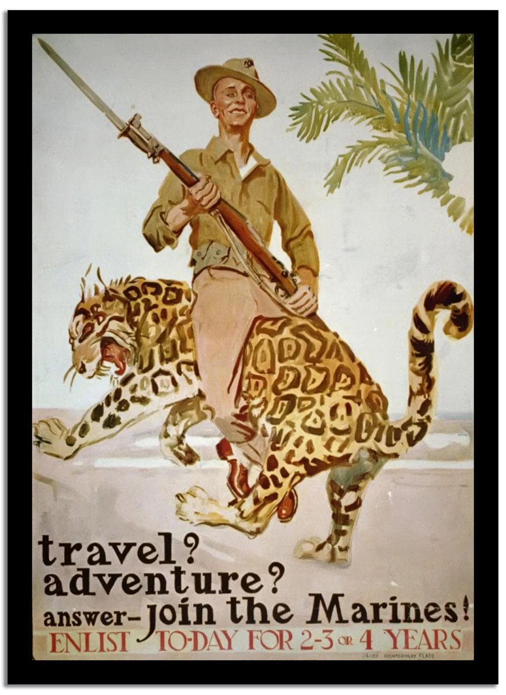 Join The Marines Vintage Poster - Image 2