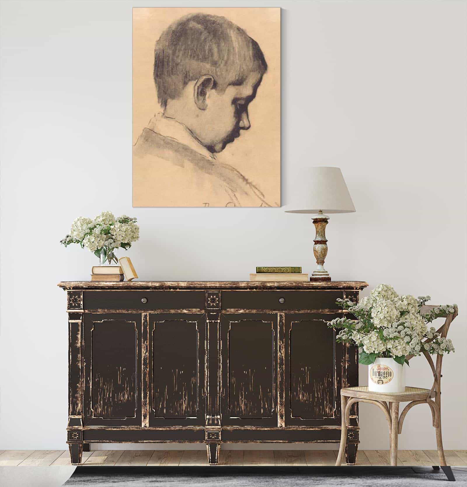 Jongenskop En Profil Naar Rechts by Therese Schwartze - Image 4