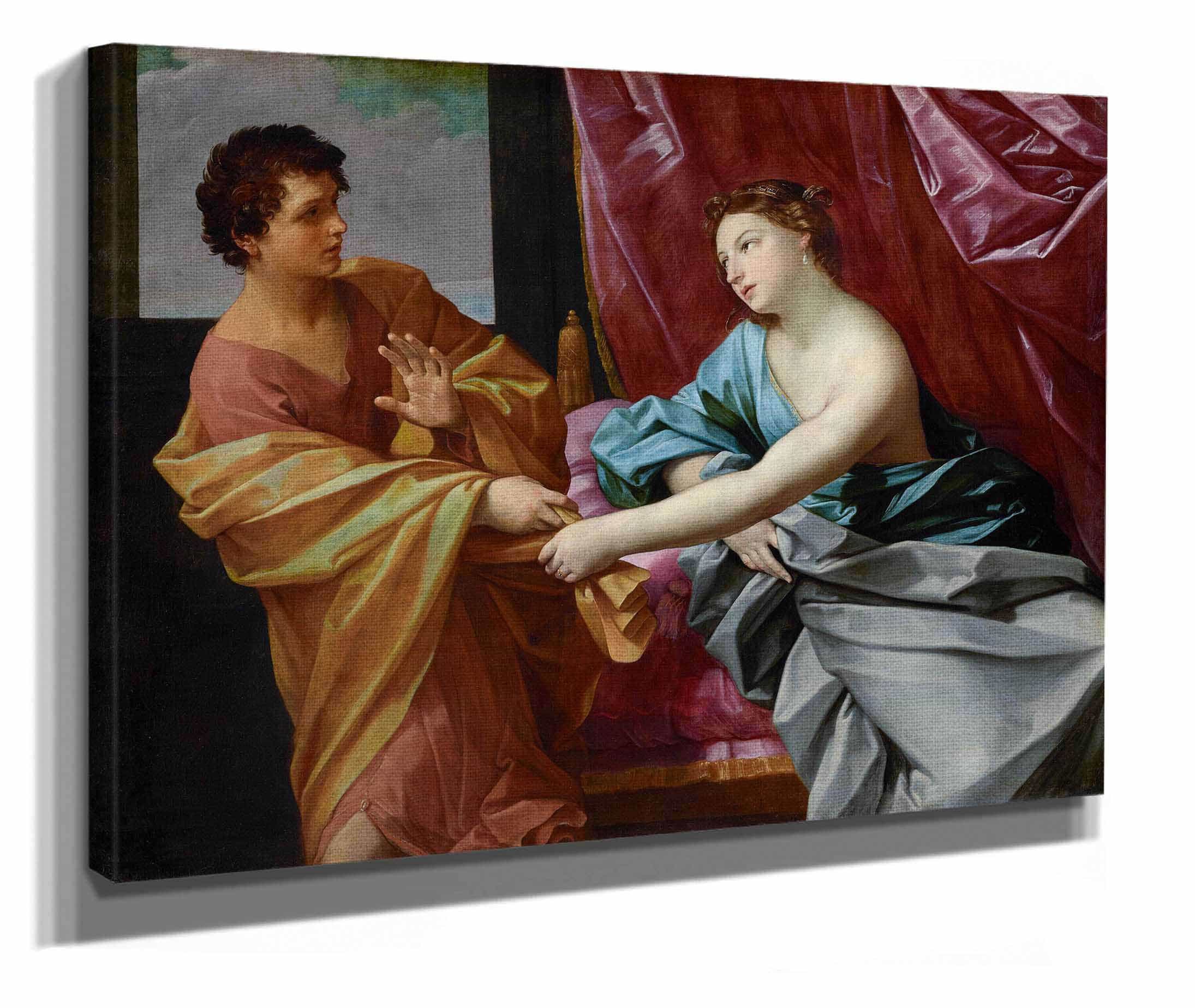Joseph And Potiphars Wife About by Guido Reni - Image 2