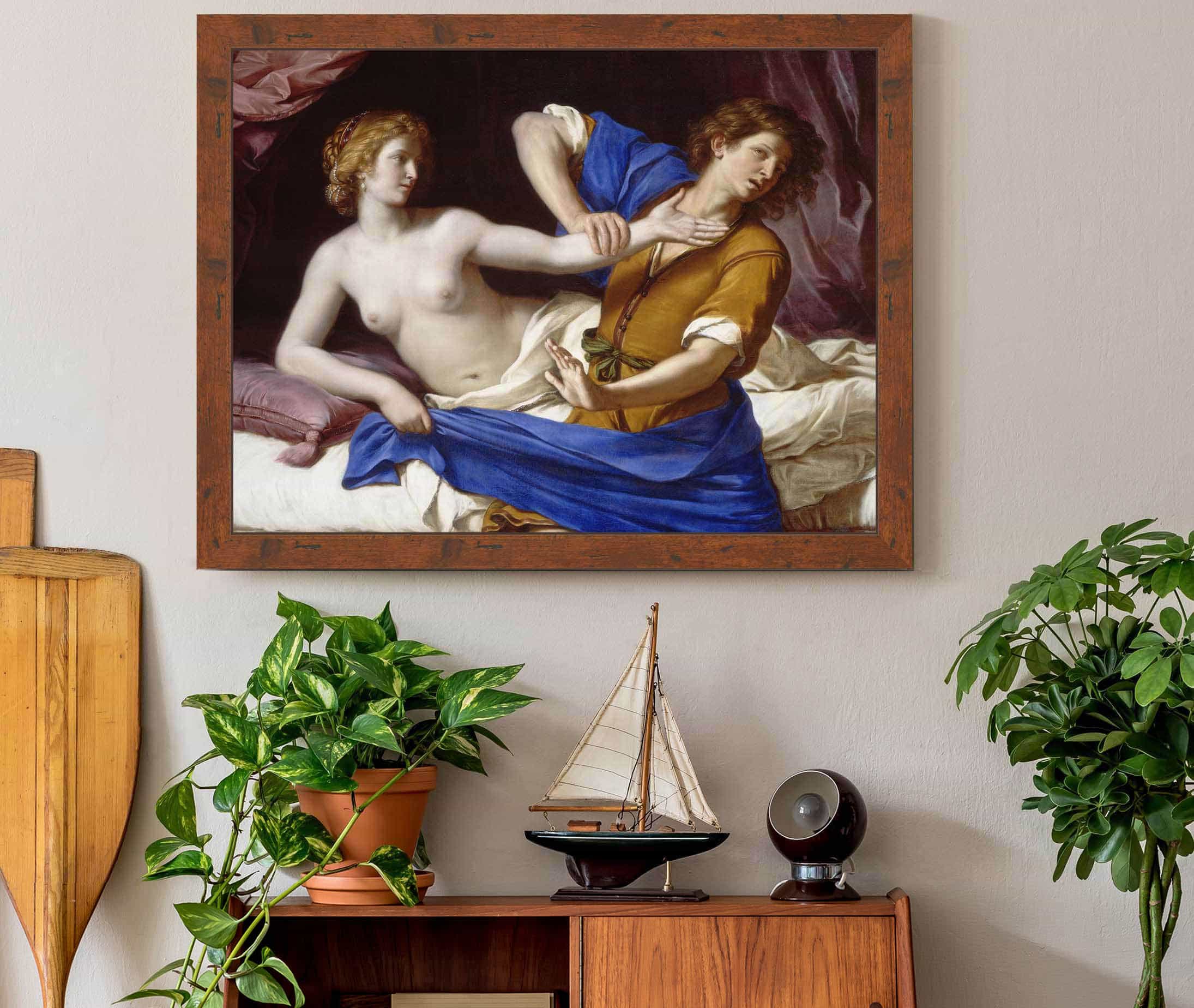 Joseph And Potiphars Wife by Guercino - Image 3