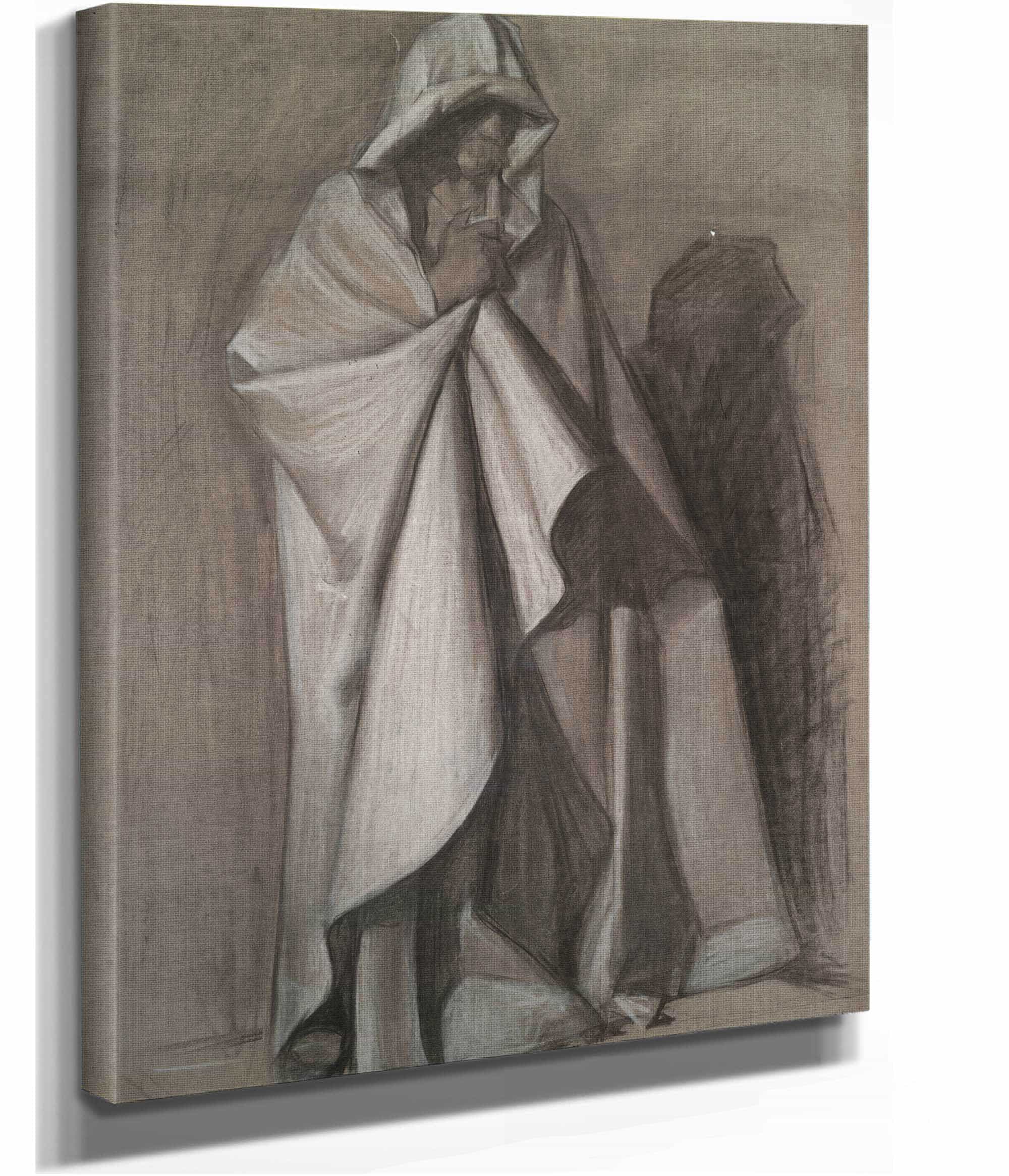 Joseph Of Arimathea Figure Study For The Arthurian Round Table by Edwin Austin Abbey - Image 2