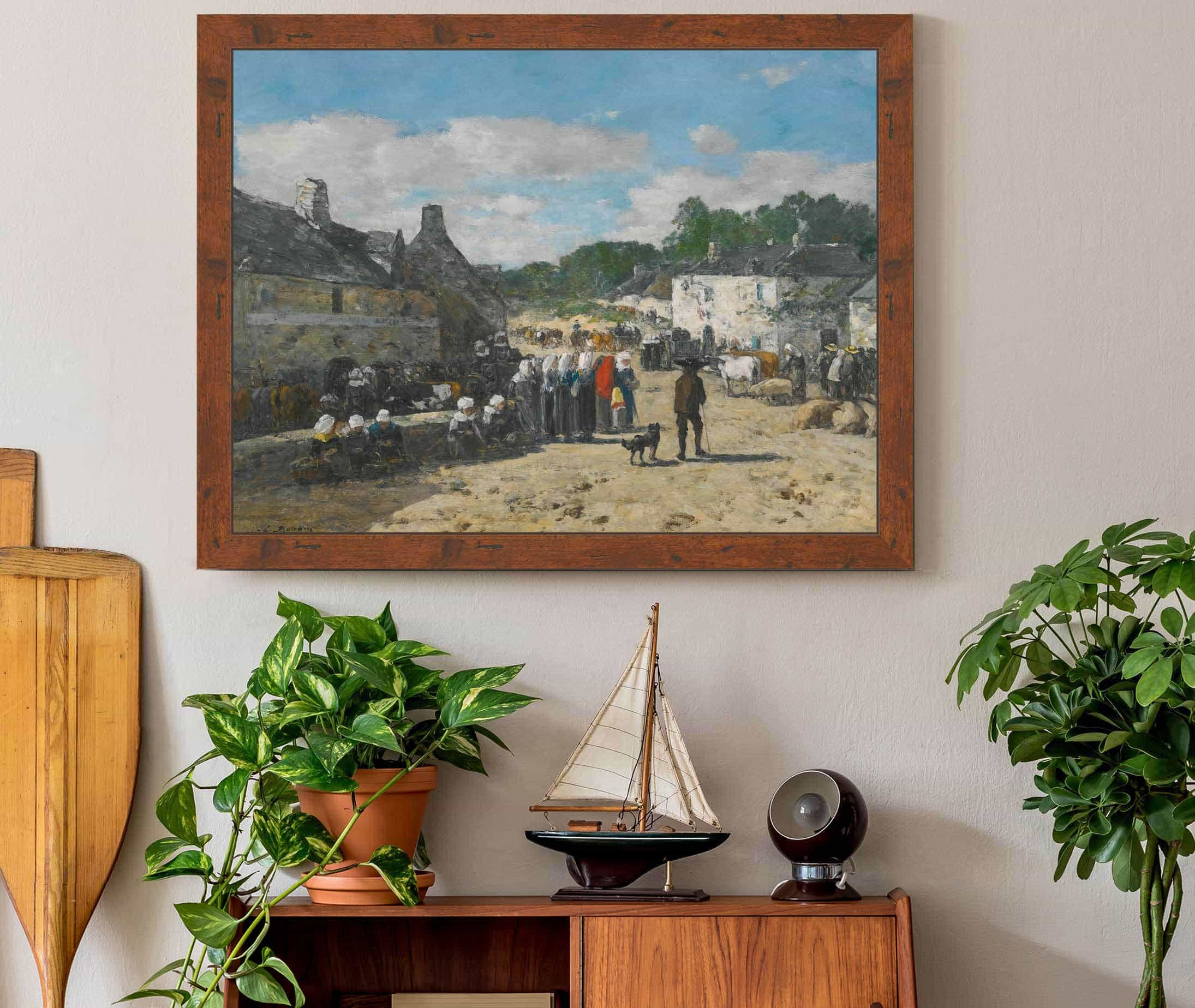 Jour De Foire En Bretagne by Eugene Boudin - Image 3