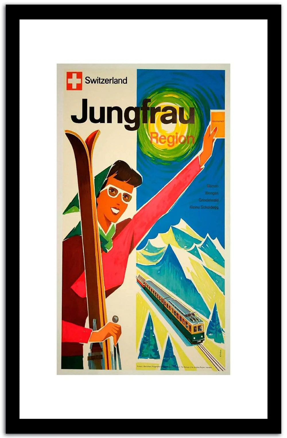 Jungfrau Vintage Poster