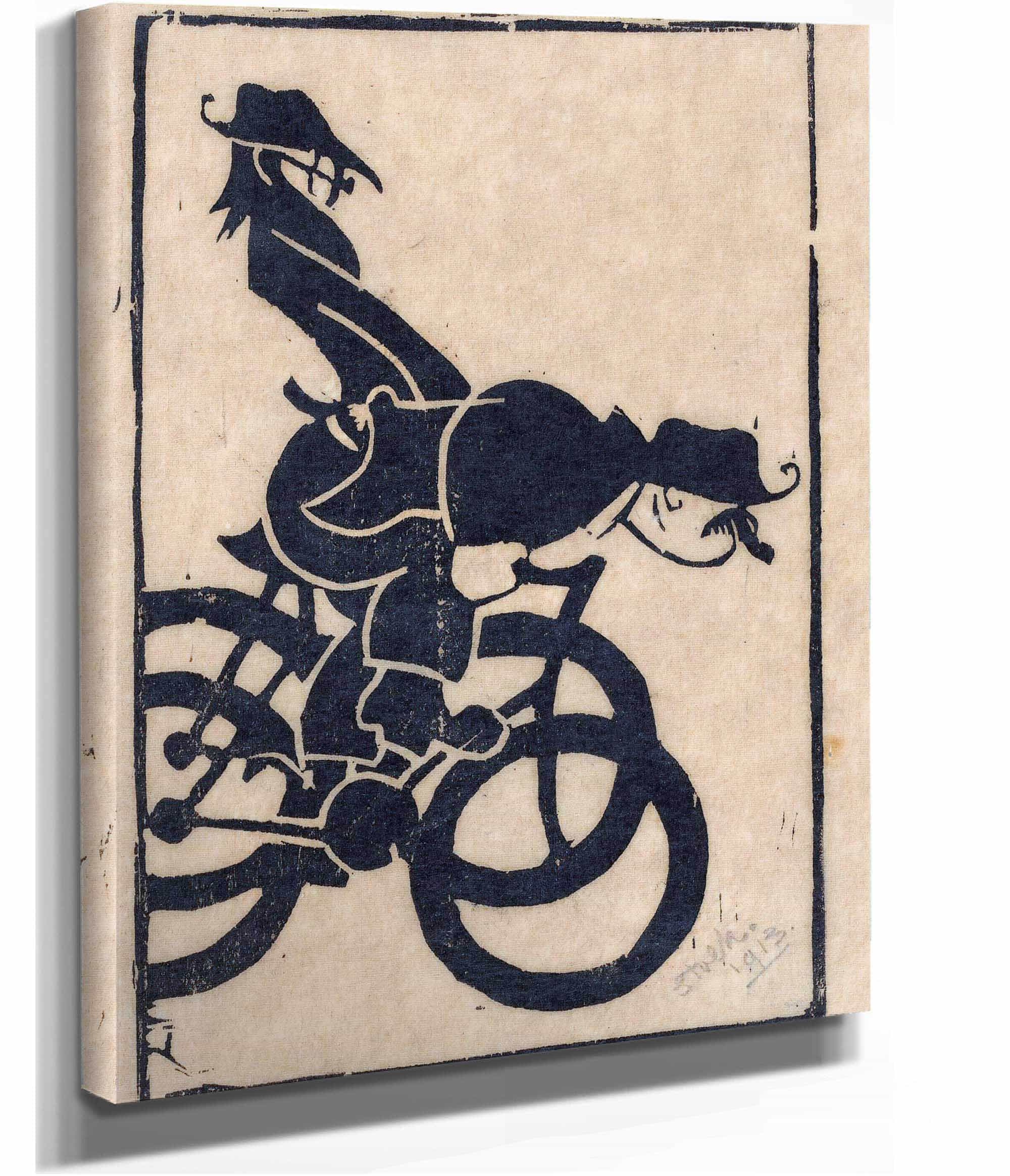 Karikatuur Van Chris Lebeau En Frits Grabijn Op De Fiets by Reijer Stolk - Image 2