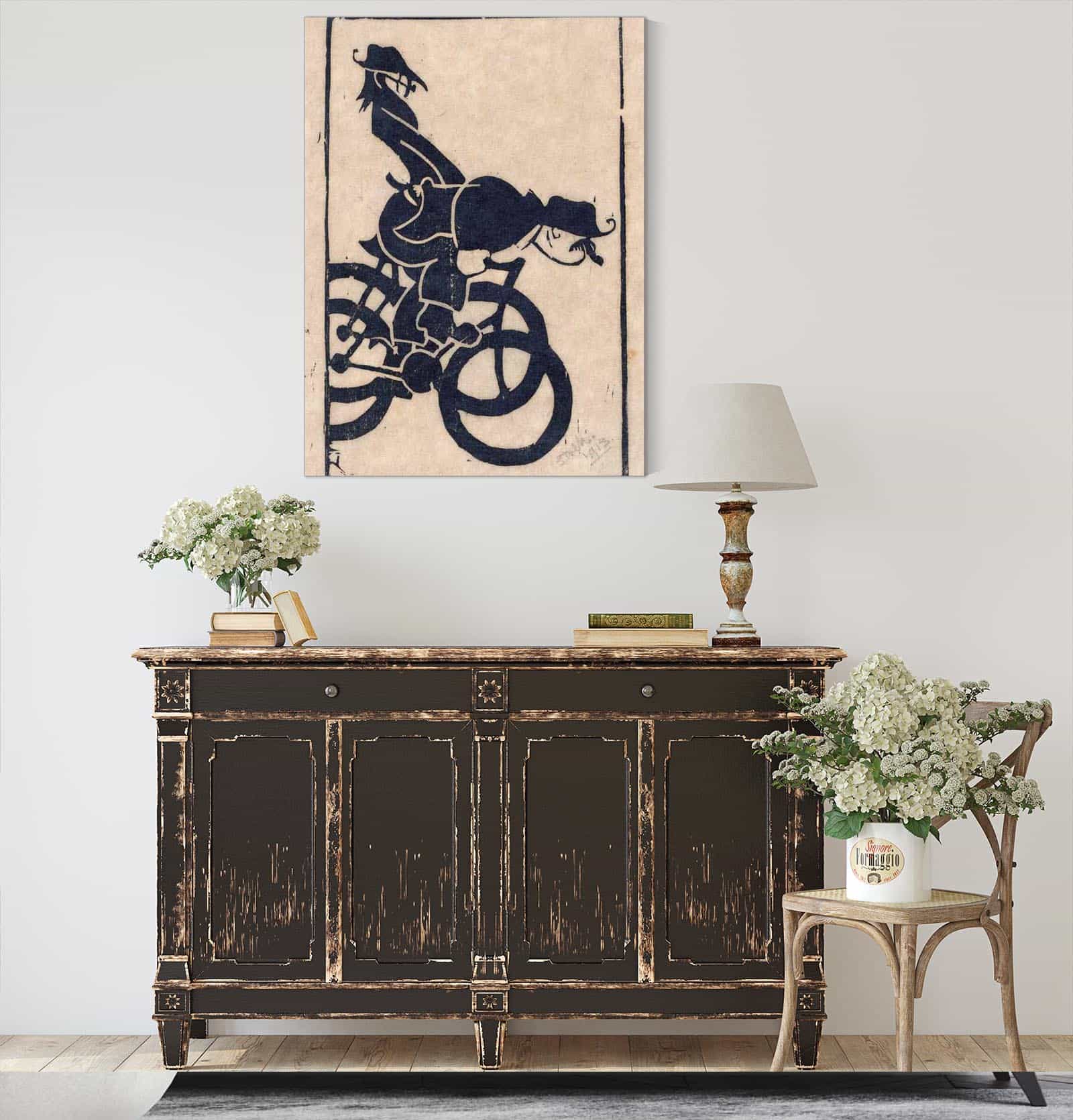 Karikatuur Van Chris Lebeau En Frits Grabijn Op De Fiets by Reijer Stolk - Image 4