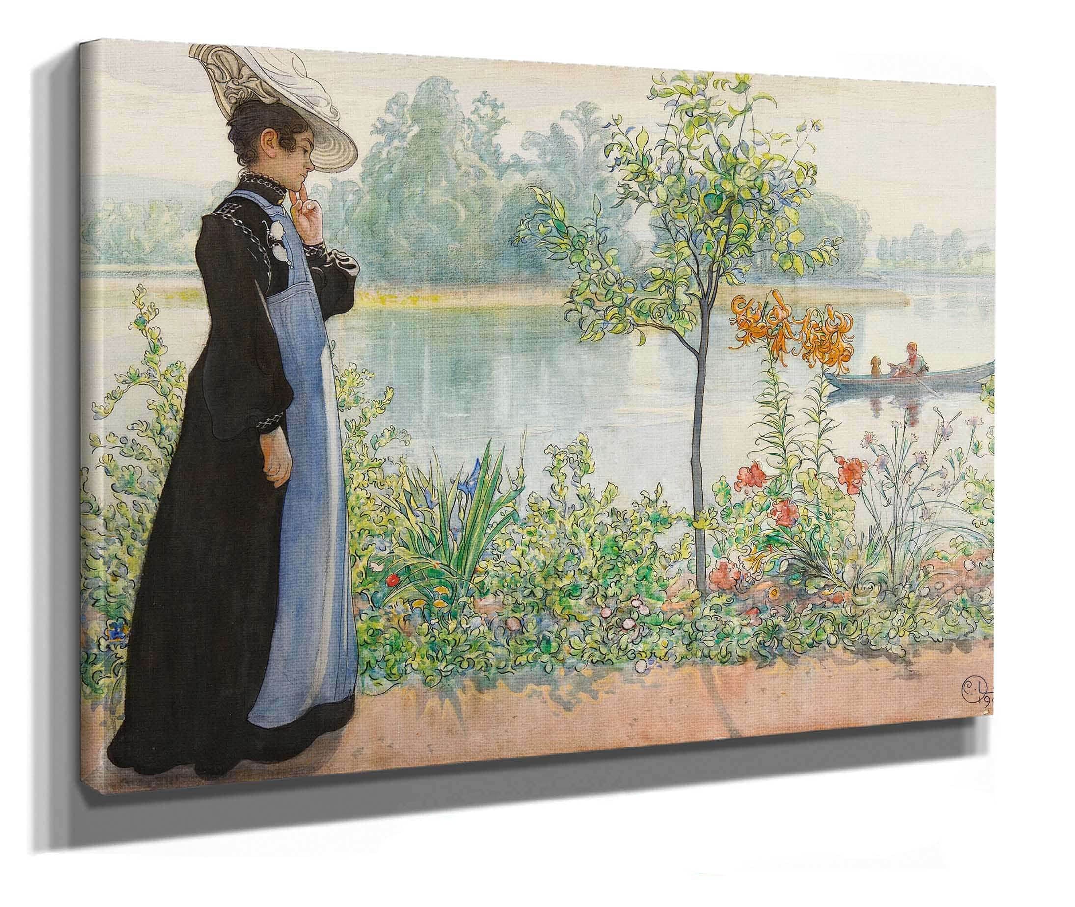 Karin By The Shore by Carl Larsson - Image 2