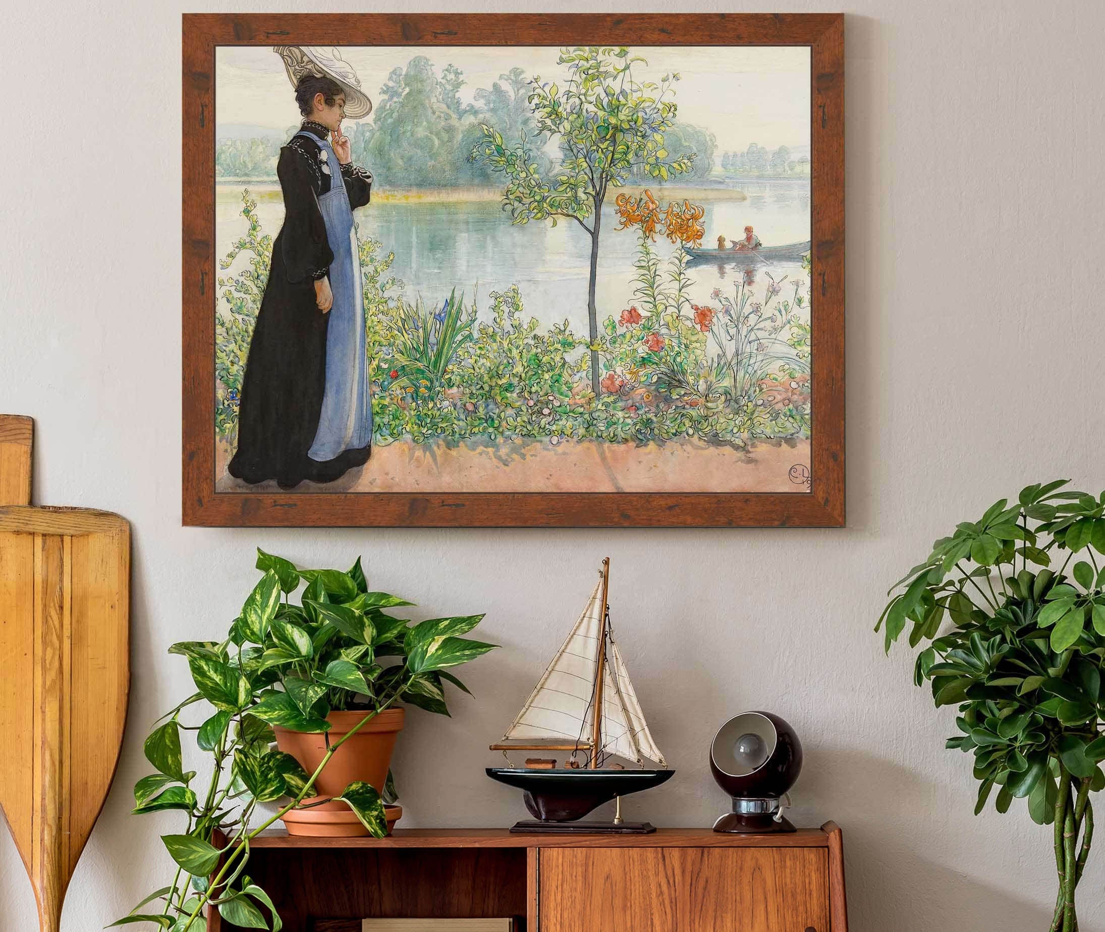 Karin By The Shore by Carl Larsson - Image 3