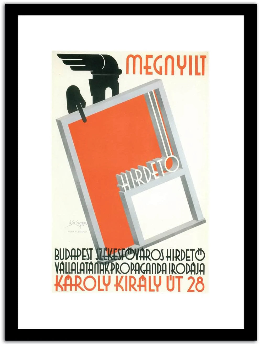 Karoly Kiraly Ut 28 Vintage Poster