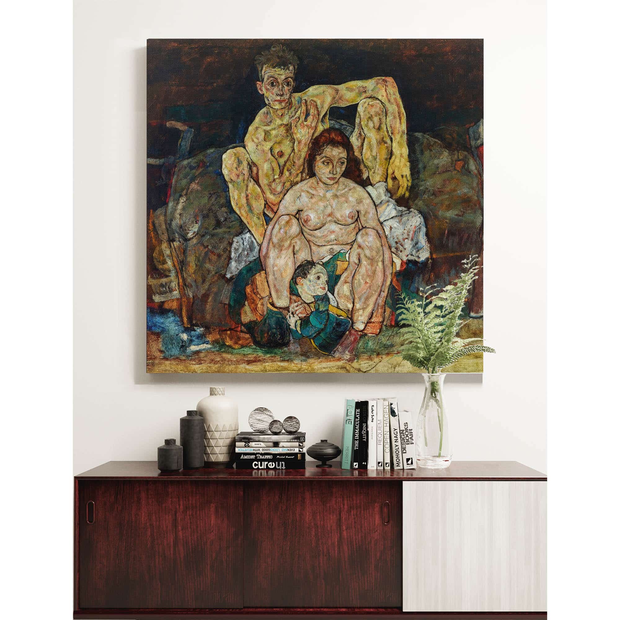 Kauerndes Menschenpaar Die Familie by Egon Schiele - Image 5