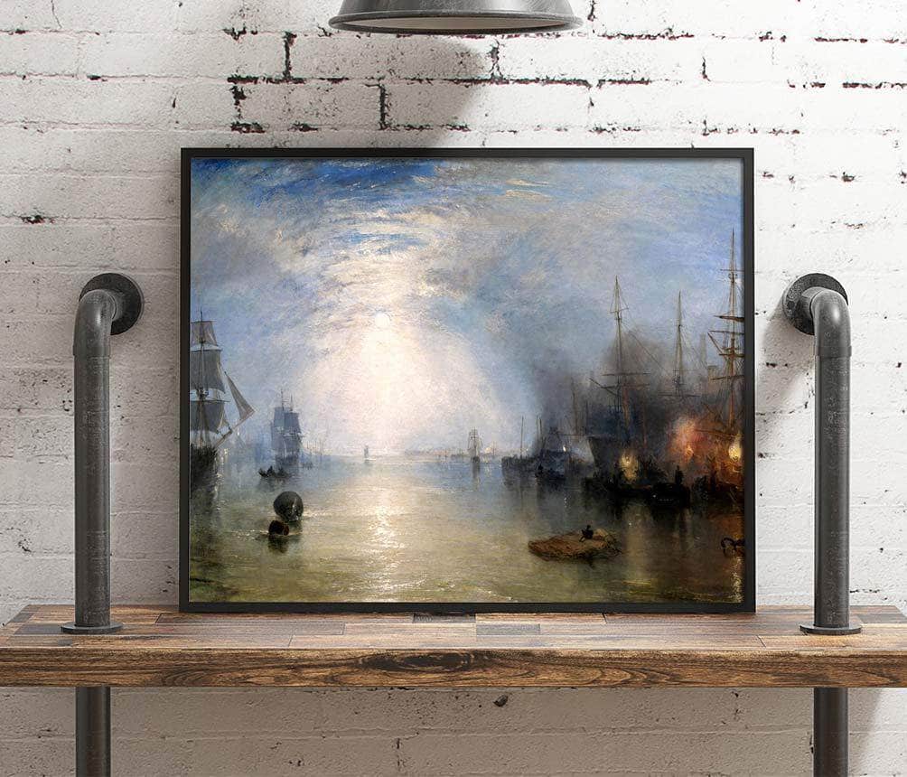Keelmen Heaving In Coals Moonlight J.m.w. Turner Canvas Art - Image 4