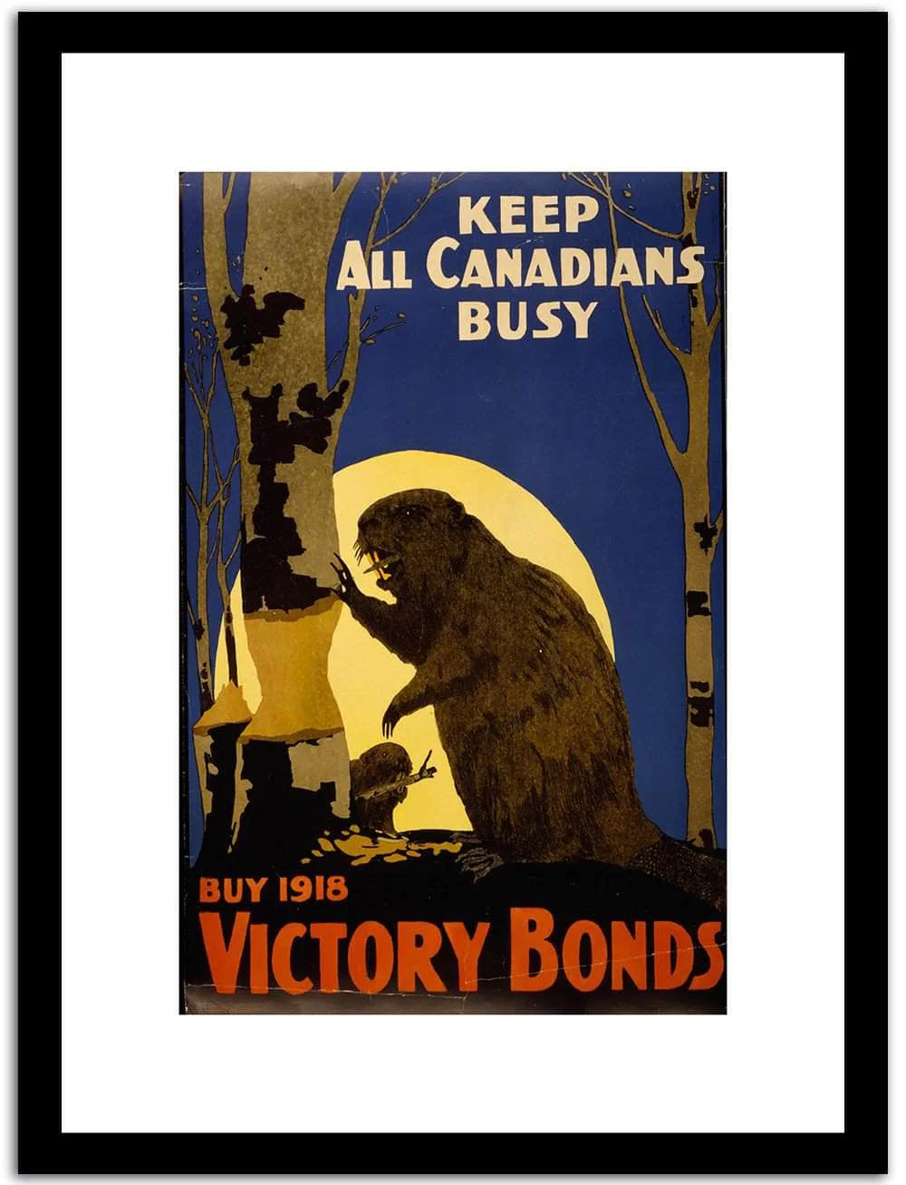 Keep All Canadians Busy Vintage Poster