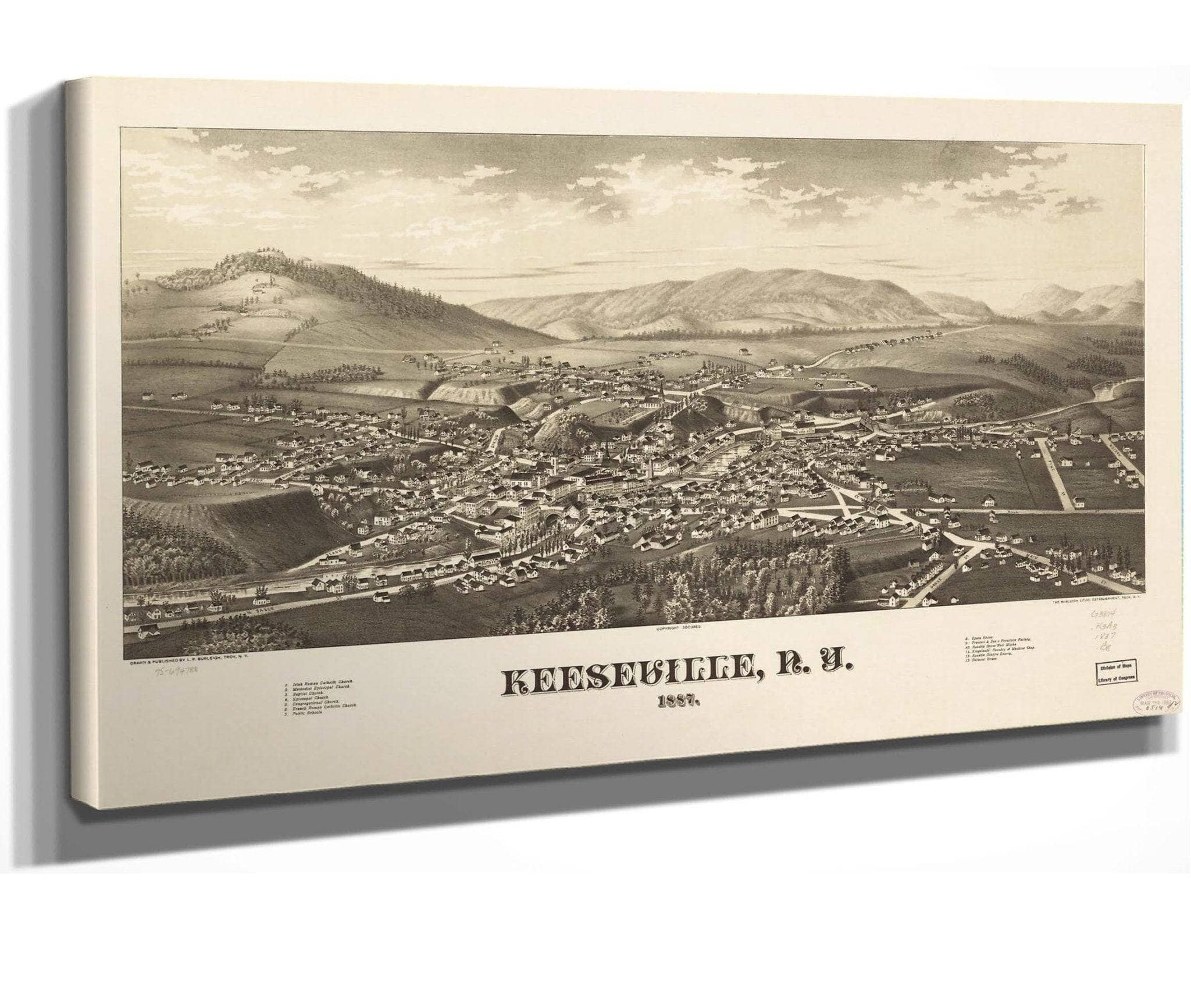 Keeseville Ny 1887 State Of New York