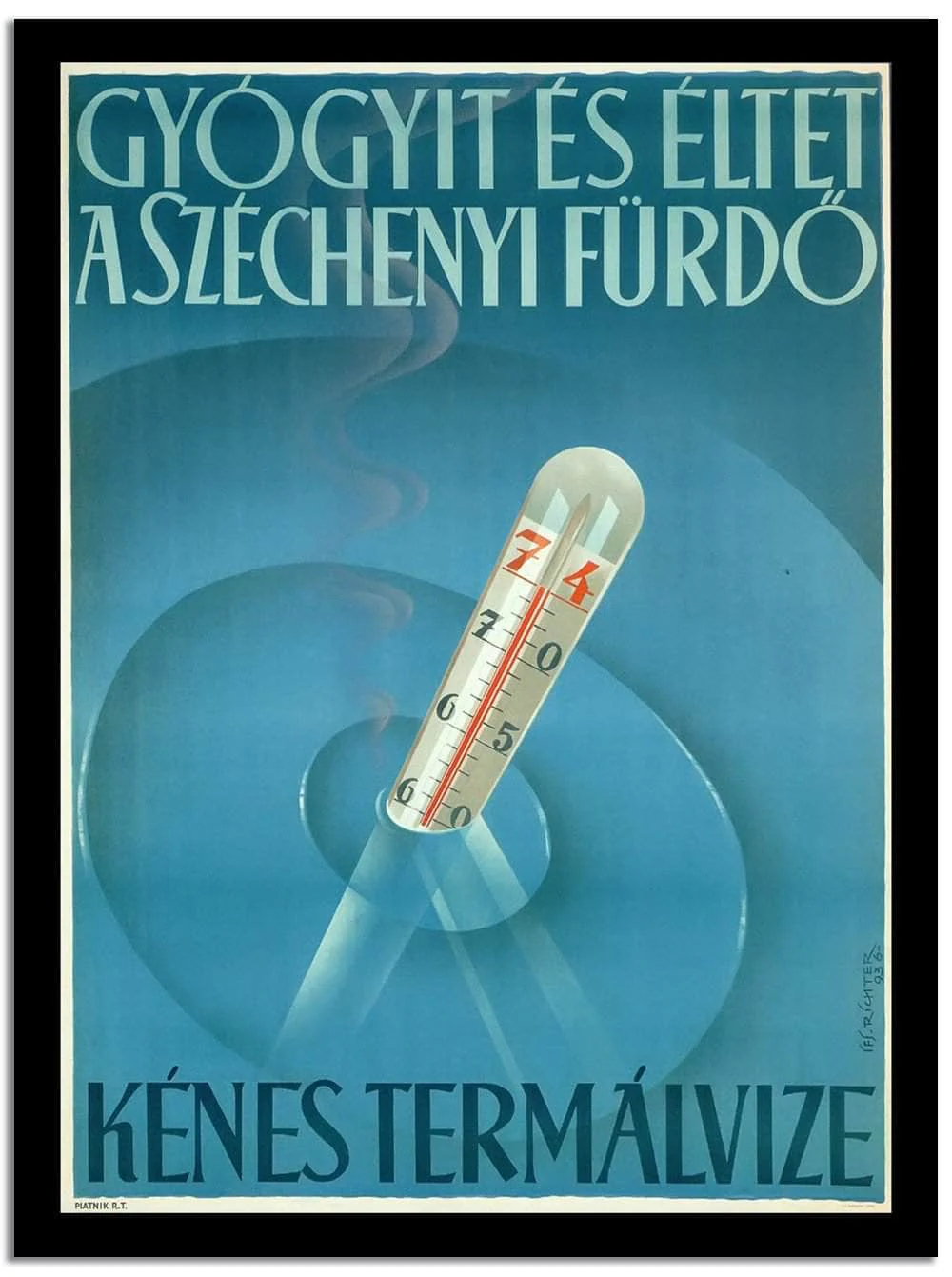 Kenes Termalvize Vintage Poster - Image 2
