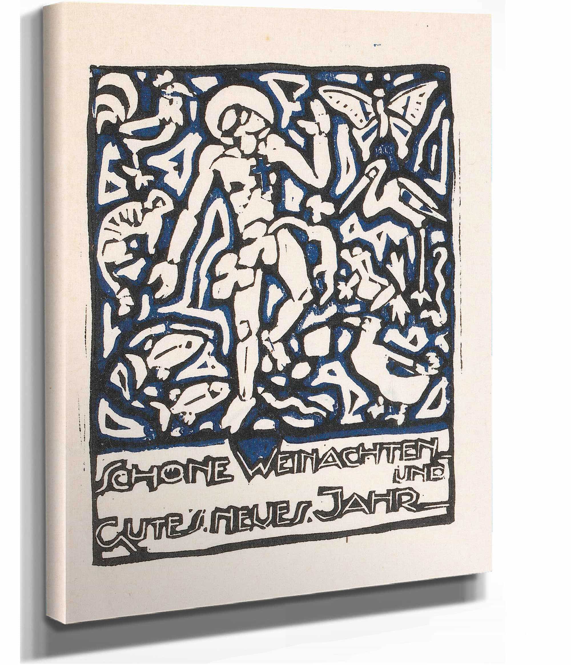 Kerstkaart Met Menselijke Figuur En Dieren by Reijer Stolk - Image 2
